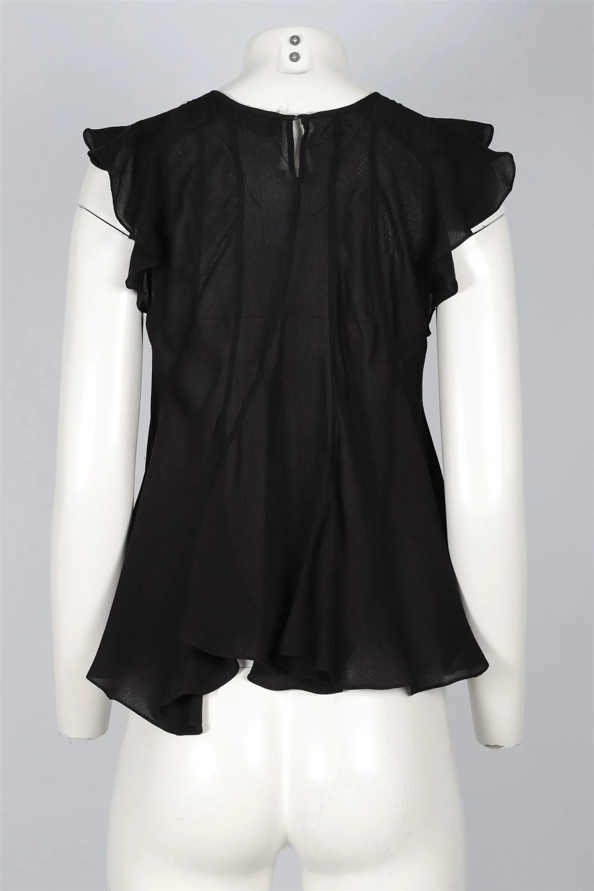 ISABEL MARANT BLACK SILK TOP FR 38 UK 10 - Image 4
