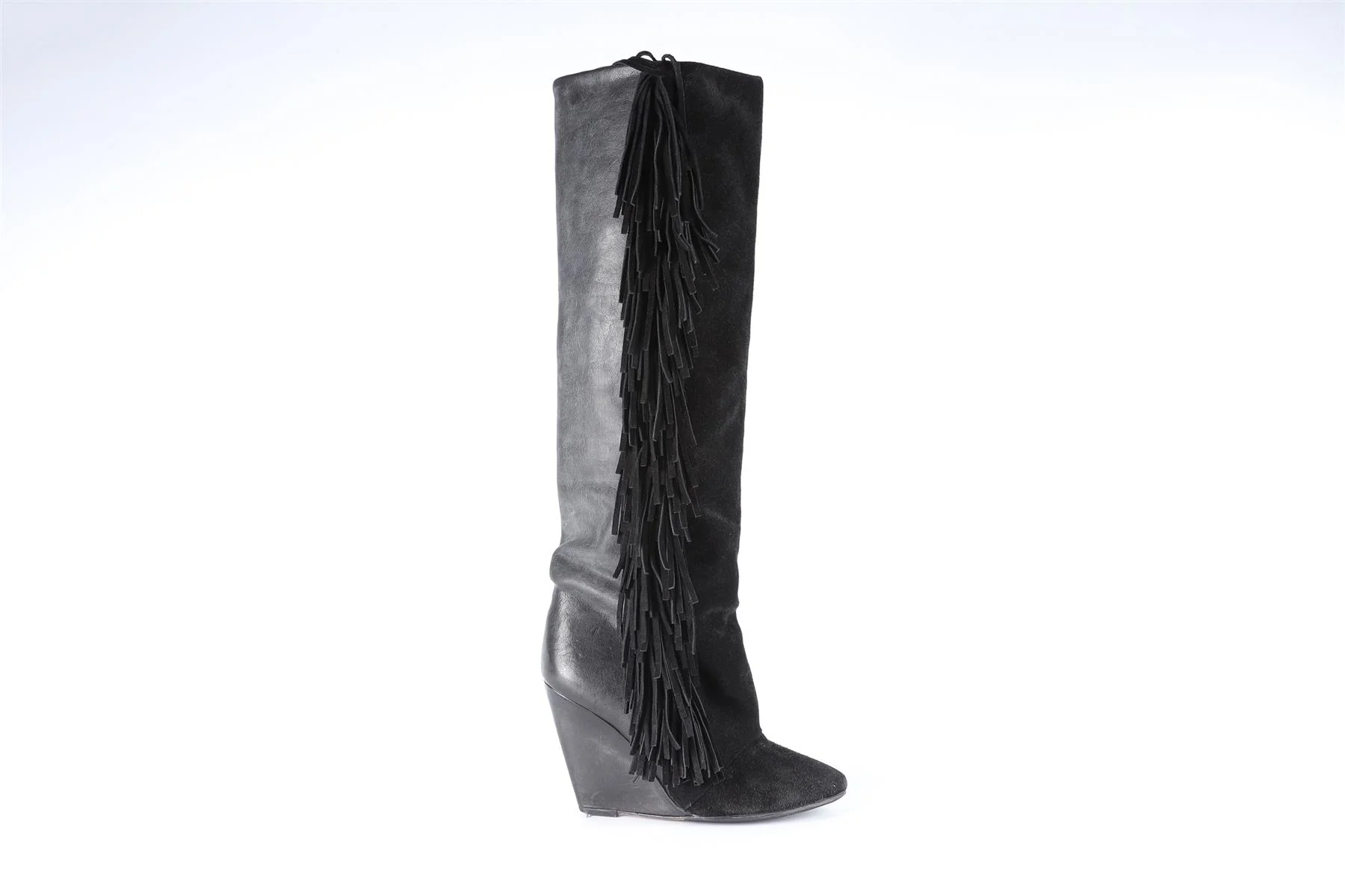ISABEL MARANT BLACK SUEDE KNEE HIGH BOOTS EU 38 UK 5 US 8 - Image 2