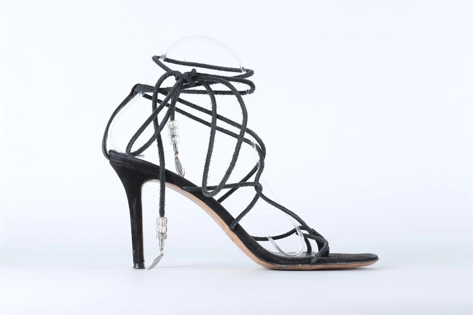 ISABEL MARANT BLACK SUEDE SANDALS EU 40 UK 7 US 10 - Image 2