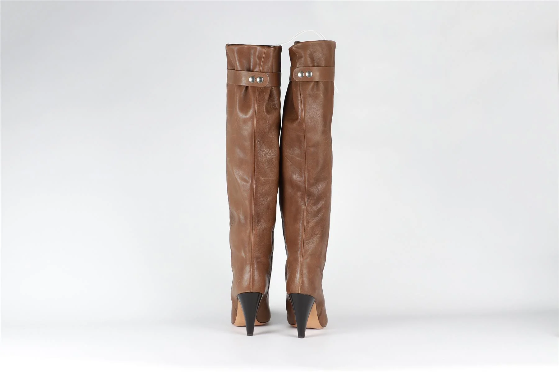 ISABEL MARANT BROWN LEATHER KNEE HIGH BOOTS EU 41 UK 8 US 11 - Image 4