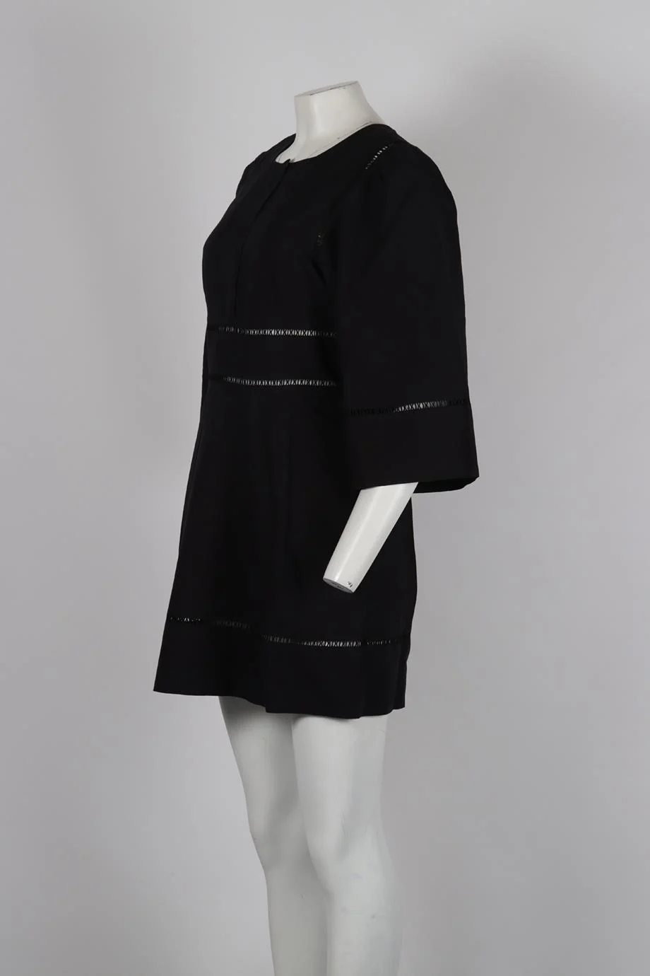 ISABEL MARANT COTTON AND LINEN BLEND MINI DRESS FR 40 UK 12 - Image 3