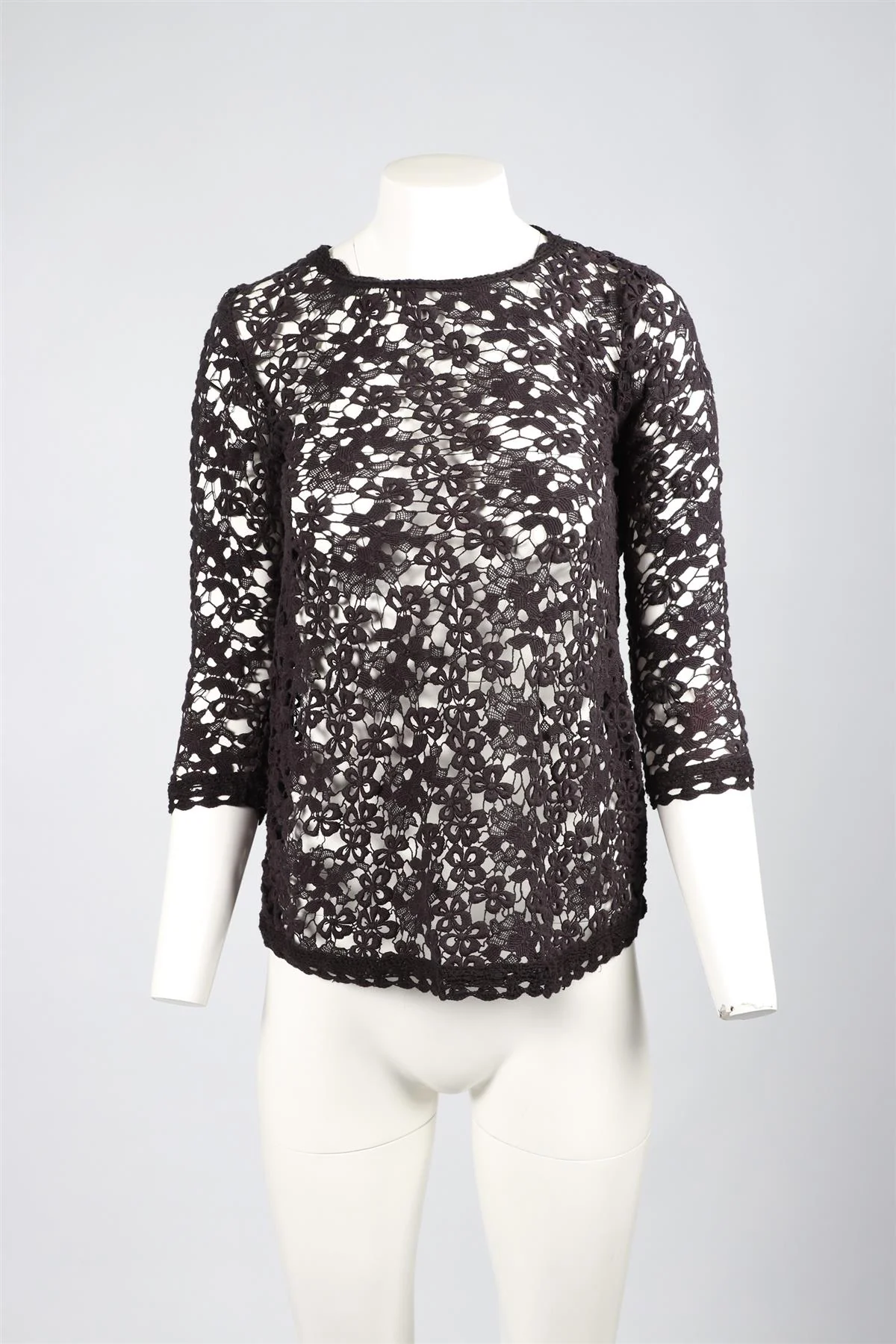 ISABEL MARANT ÉTOILE BLACK COTTON TOP FR 34 UK 6 - Image 2