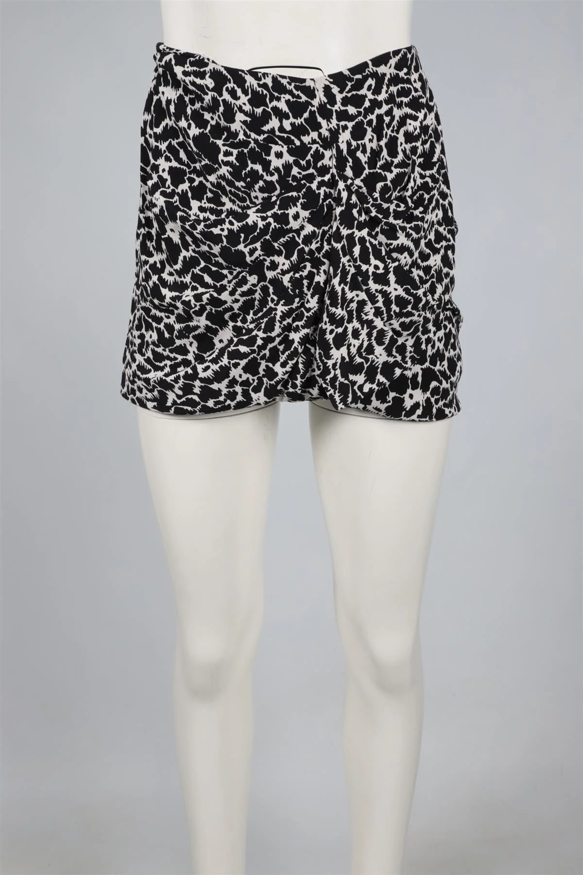 ISABEL MARANT ÉTOILE BLACK CREPE MINI SKIRT FR 38 UK 10 - Image 2