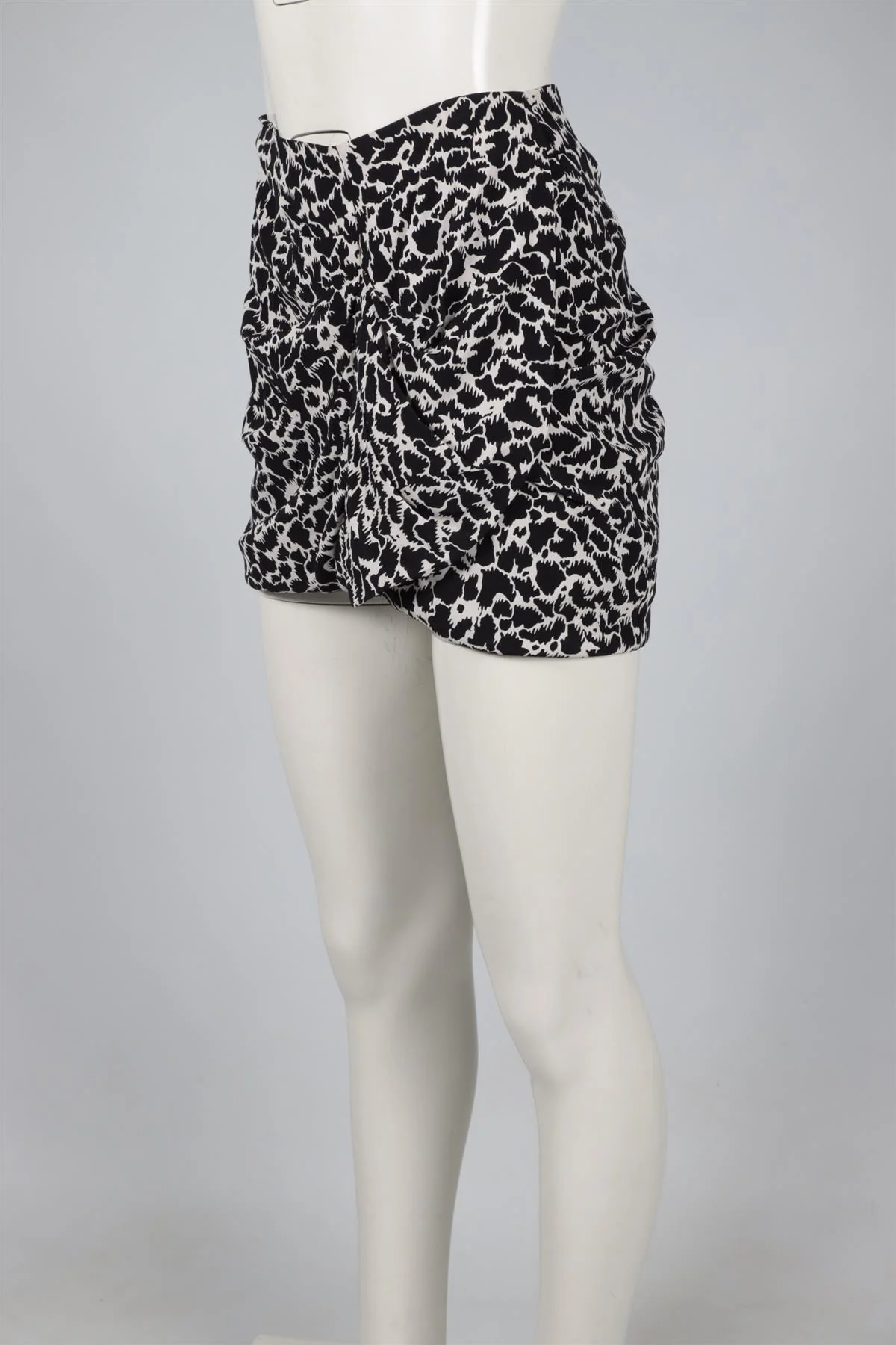 ISABEL MARANT ÉTOILE BLACK CREPE MINI SKIRT FR 38 UK 10 - Image 3
