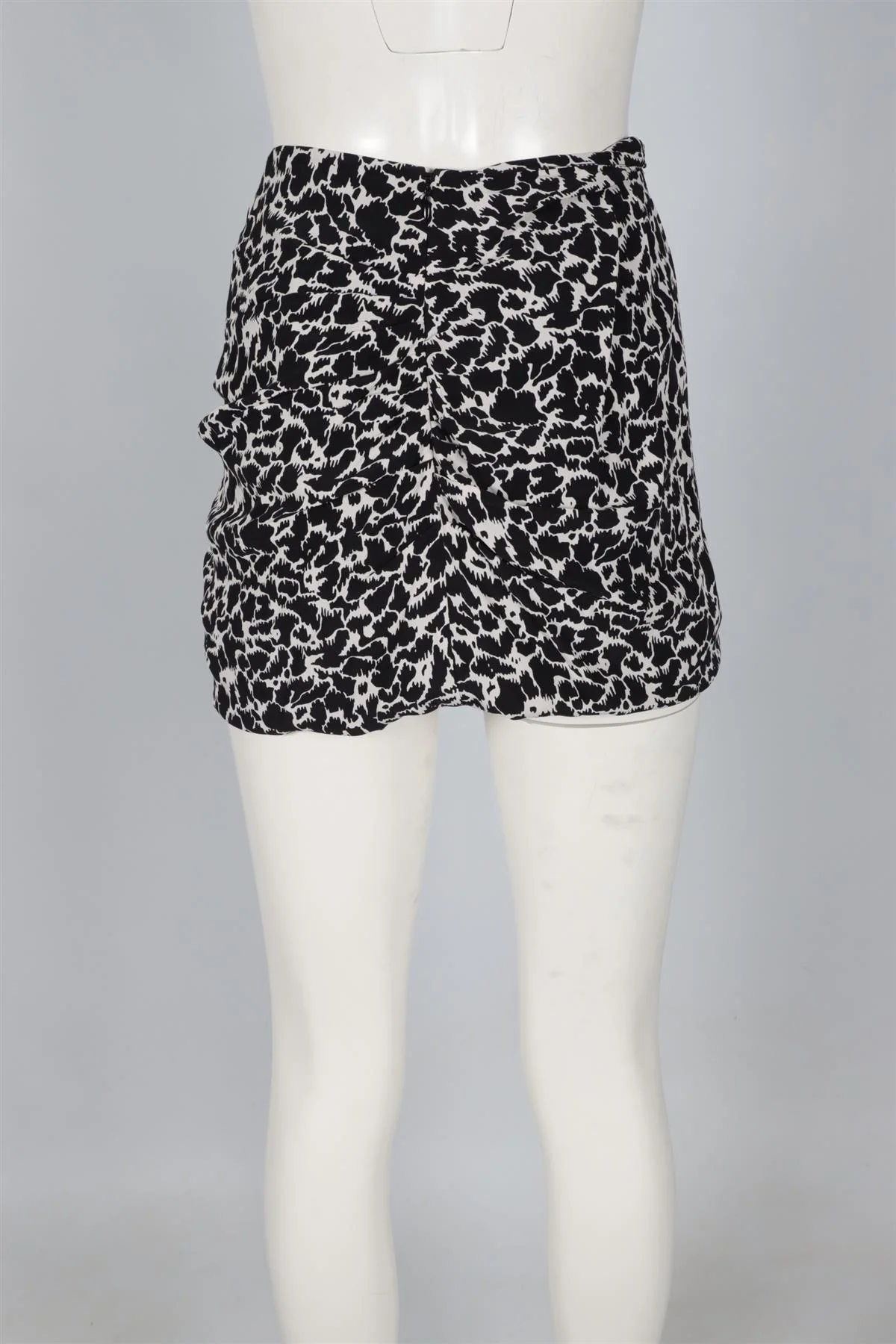 ISABEL MARANT ÉTOILE BLACK CREPE MINI SKIRT FR 38 UK 10 - Image 4