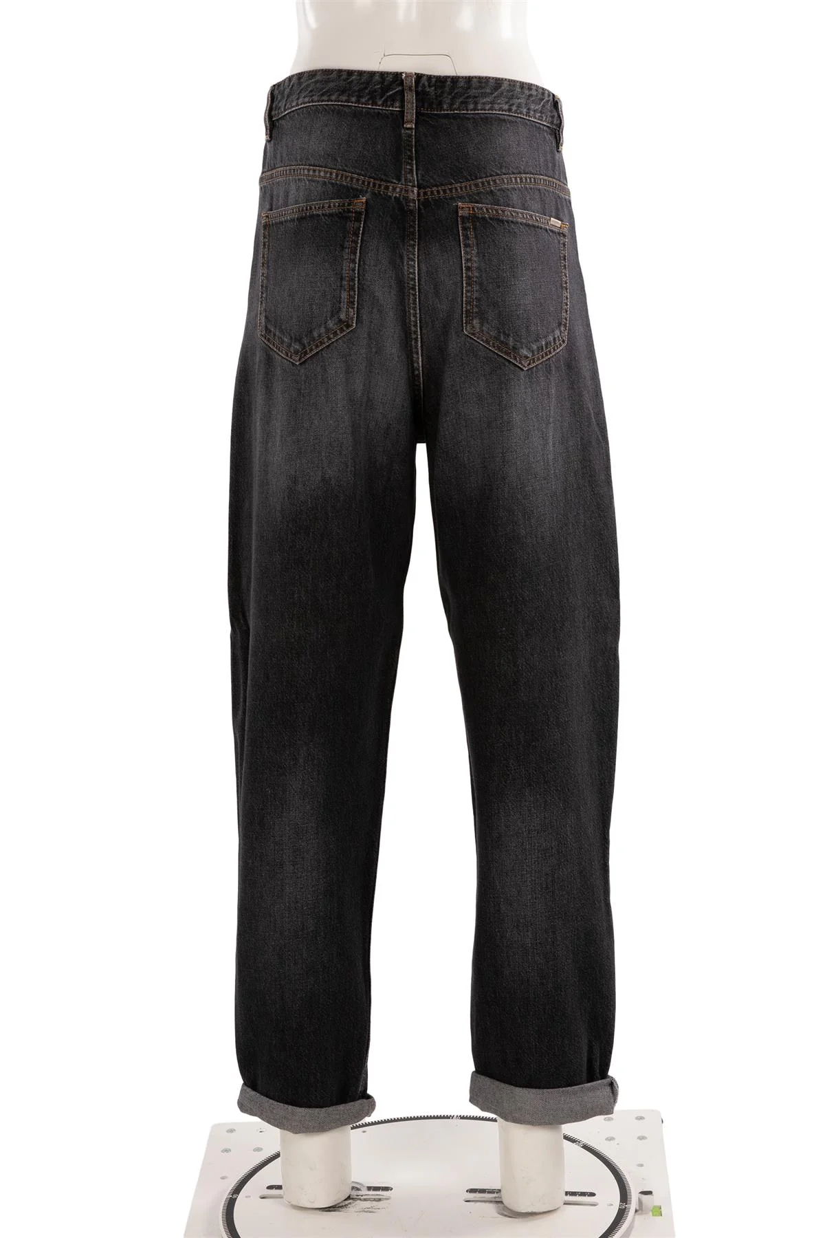 ISABEL MARANT ETOILÉ BLACK HIGH RISE TAPERED JEANS FR 40 UK 12 - Image 4