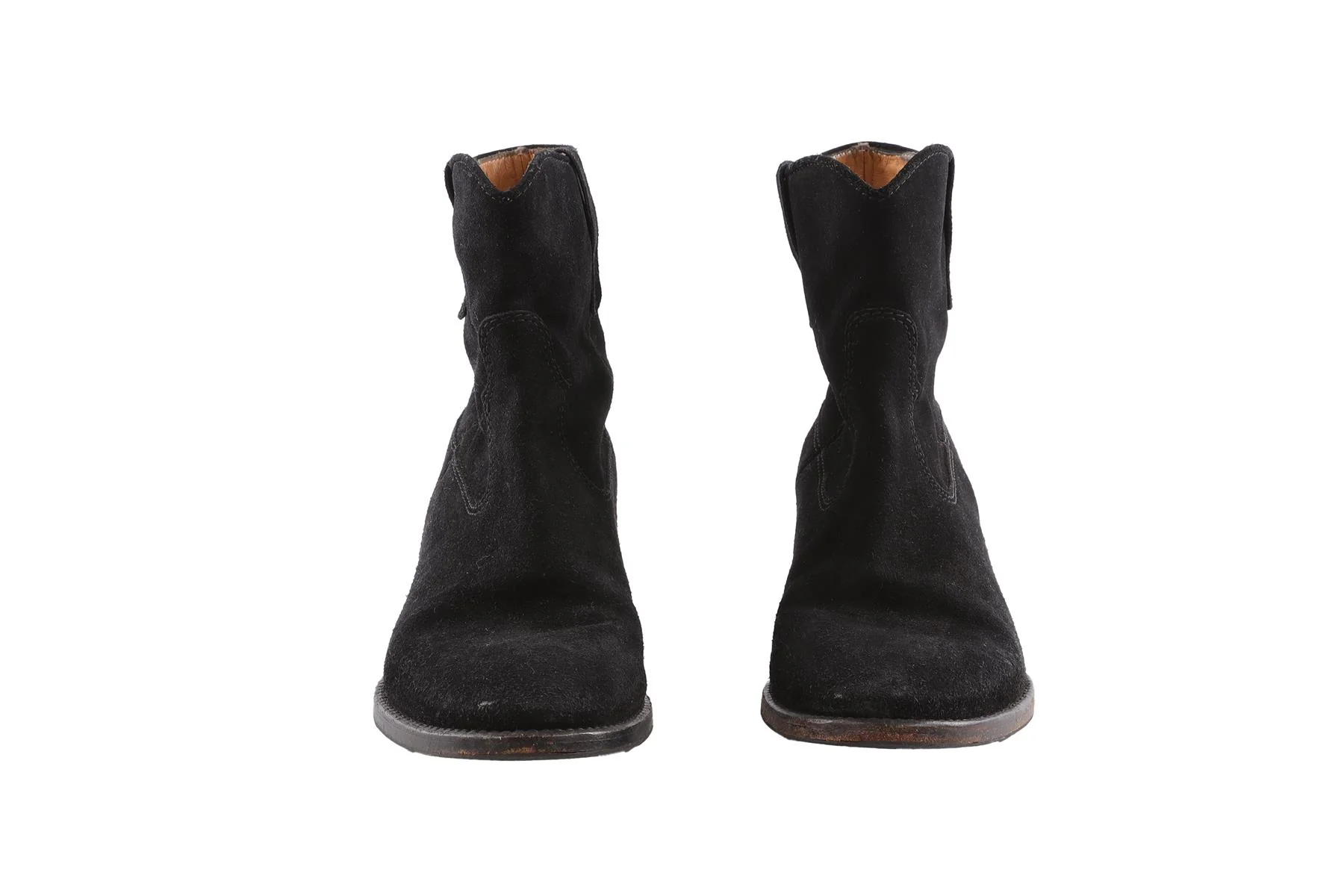 ISABEL MARANT ÉTOILE BLACK SUEDE ANKLE BOOTS EU 39 - Image 3