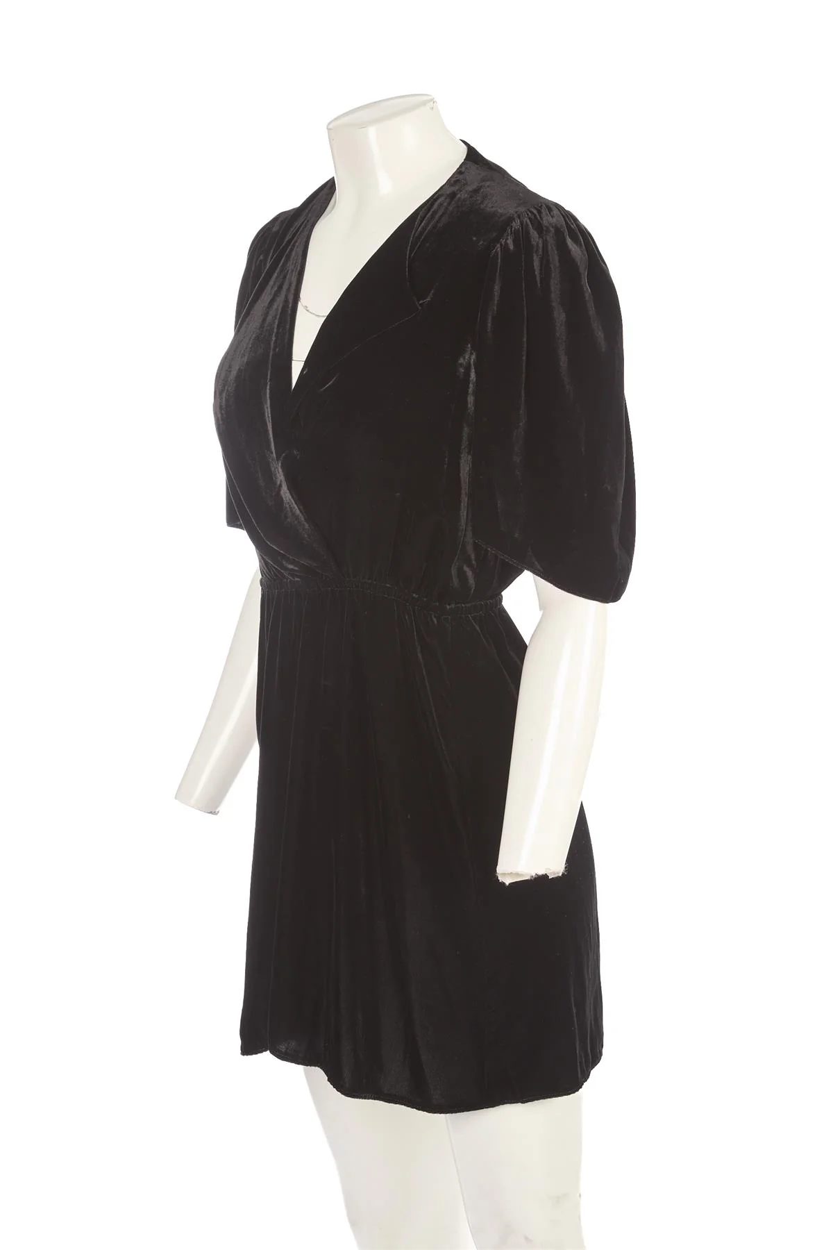 ISABEL MARANT ÉTOILE BLACK VELVET MINI DRESS FR 36 UK 8 - Image 3
