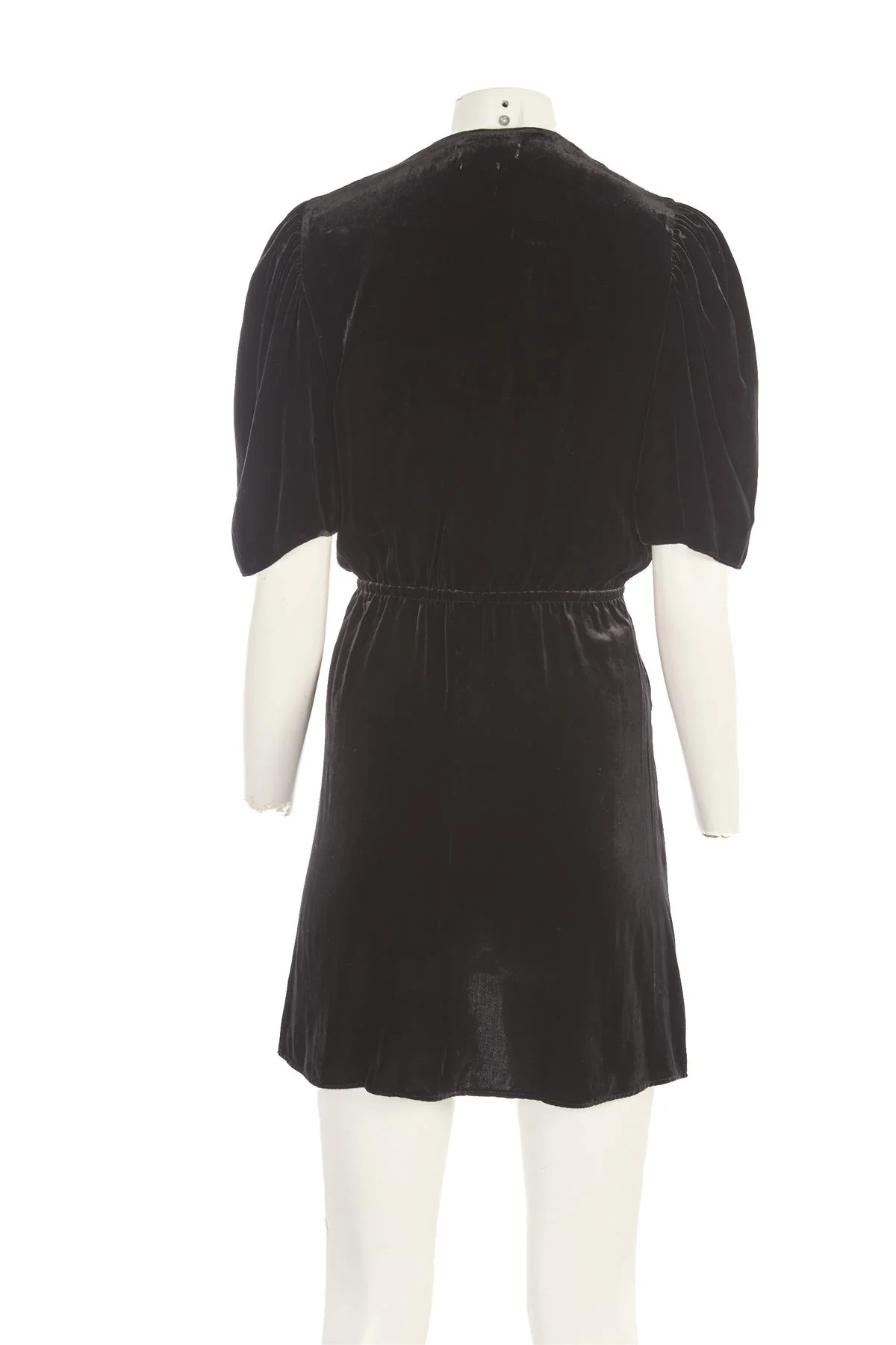 ISABEL MARANT ÉTOILE BLACK VELVET MINI DRESS FR 36 UK 8 - Image 4