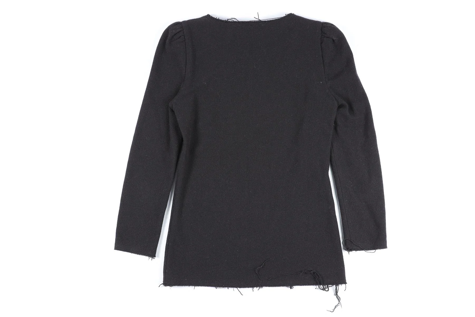 ISABEL MARANT ÉTOILE BLACK WOOL TOP UK 6 - Image 4