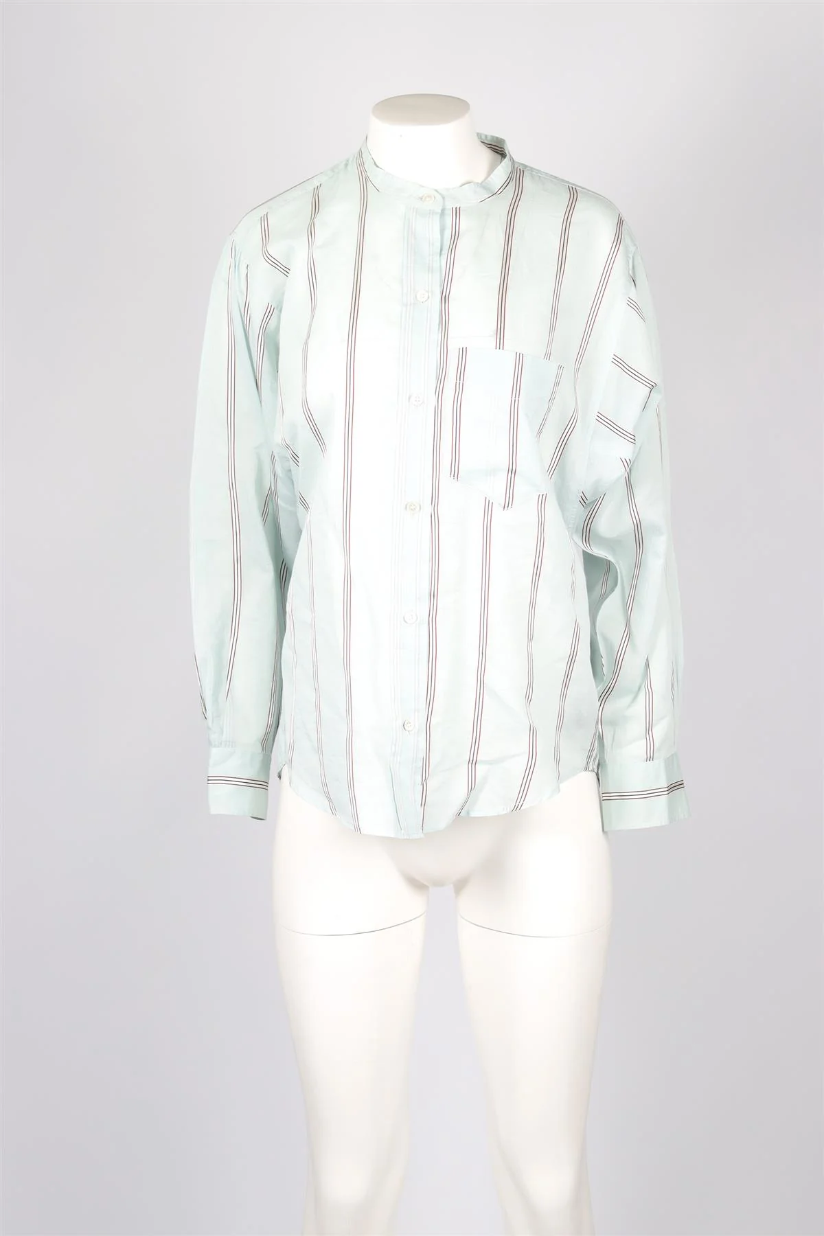 ISABEL MARANT ÉTOILE BLUE COTTON SHIRT FR 34 UK 6 - Image 6