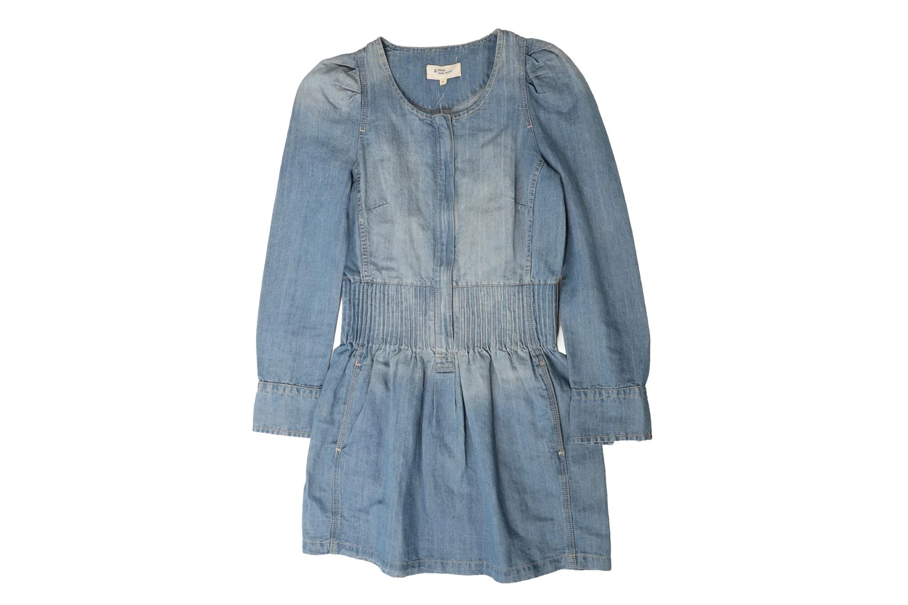 ISABEL MARANT ÉTOILE BLUE DENIM MINI DRESS FR 34 UK 6 - Image 2