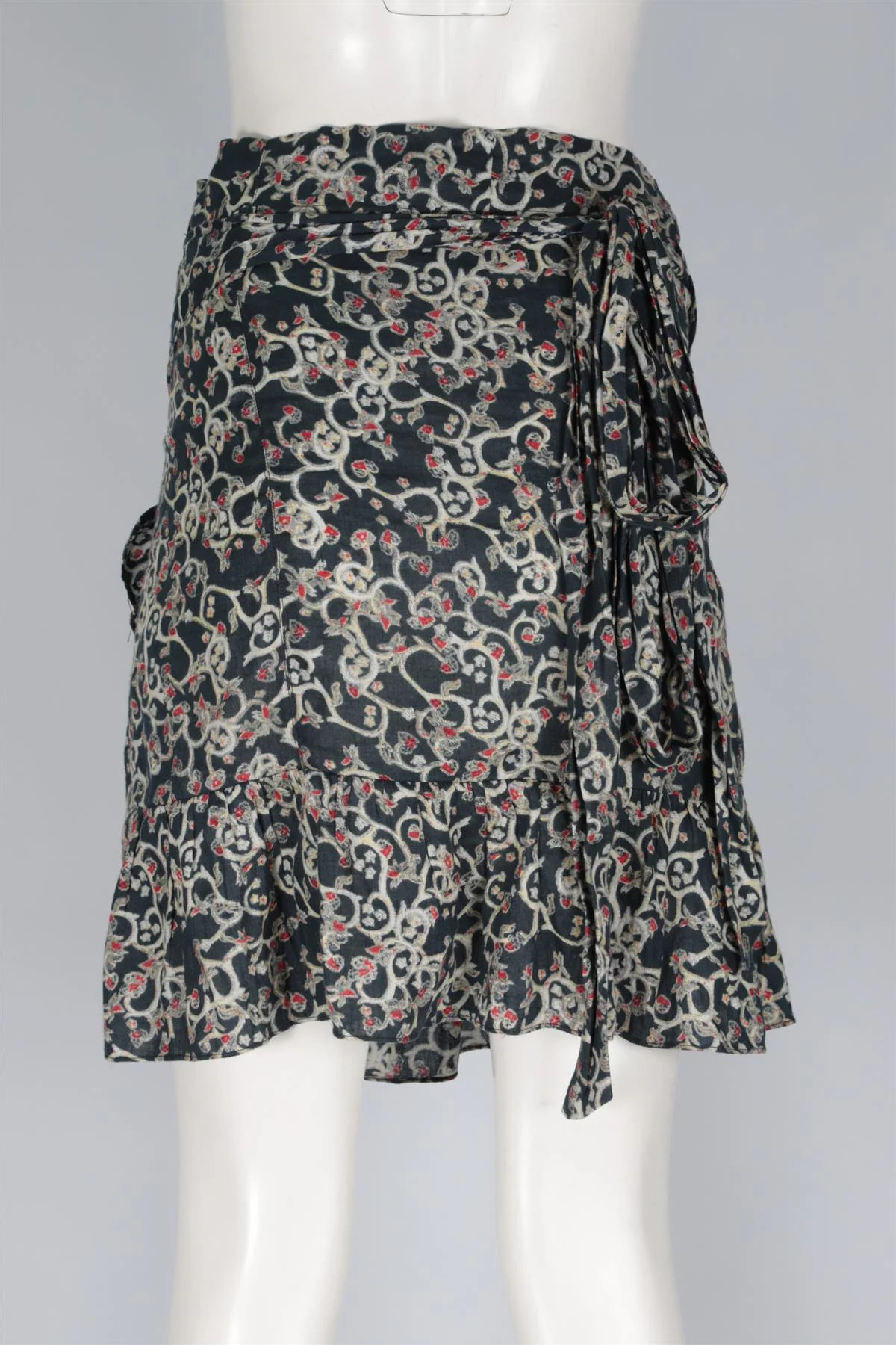 ISABEL MARANT ÉTOILE BLUE LINEN MINI SKIRT FR 44 UK 12 - Image 4