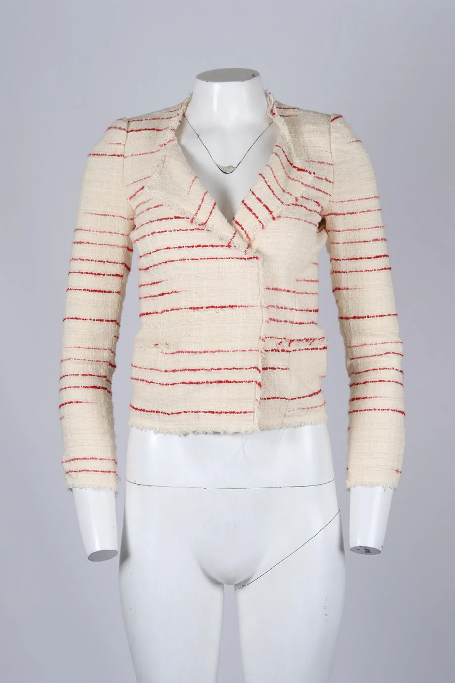 ISABEL MARANT ÉTOILE COTTON BLEND TWEED JACKET FR 34 UK 6 - Image 2