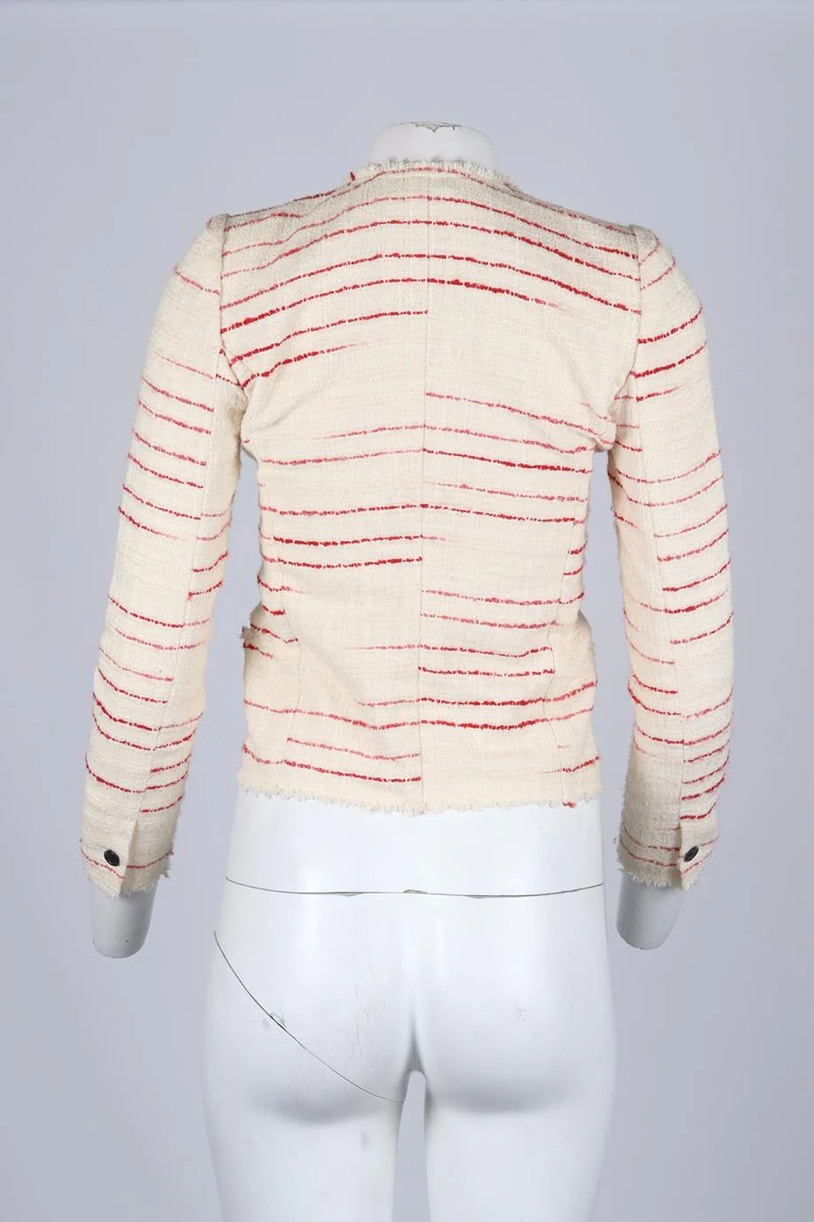 ISABEL MARANT ÉTOILE COTTON BLEND TWEED JACKET FR 34 UK 6 - Image 4