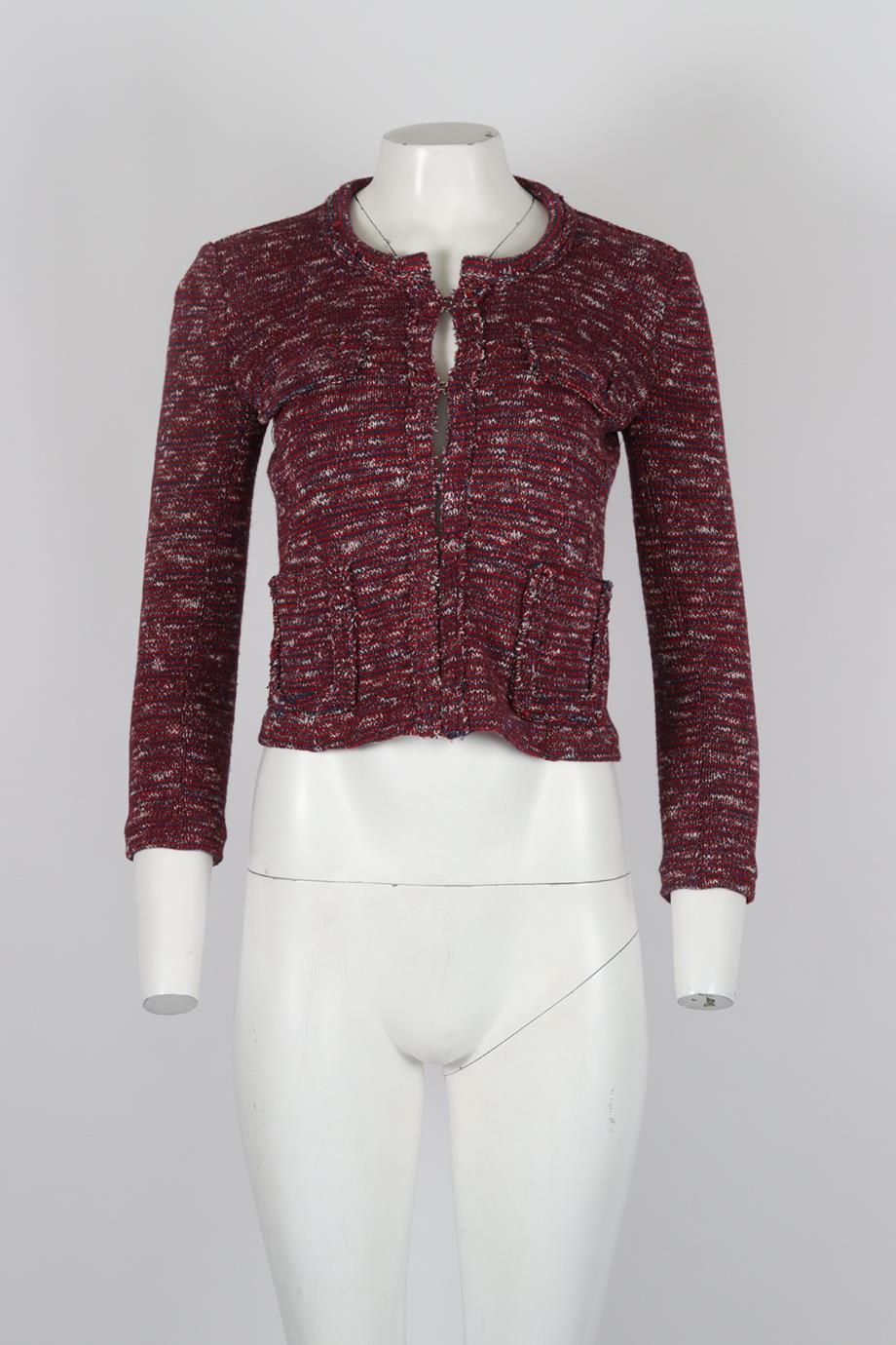 ISABEL MARANT ÉTOILE COTTON BLEND TWEED JACKET FR 36 UK 8 - Image 2