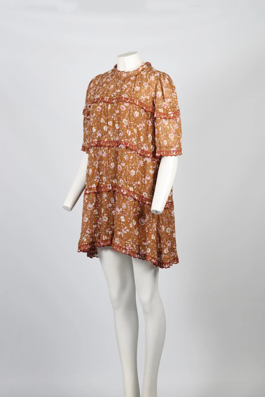 ISABEL MARANT ÉTOILE COTTON MINI DRESS FR 38 UK 10 - Image 3