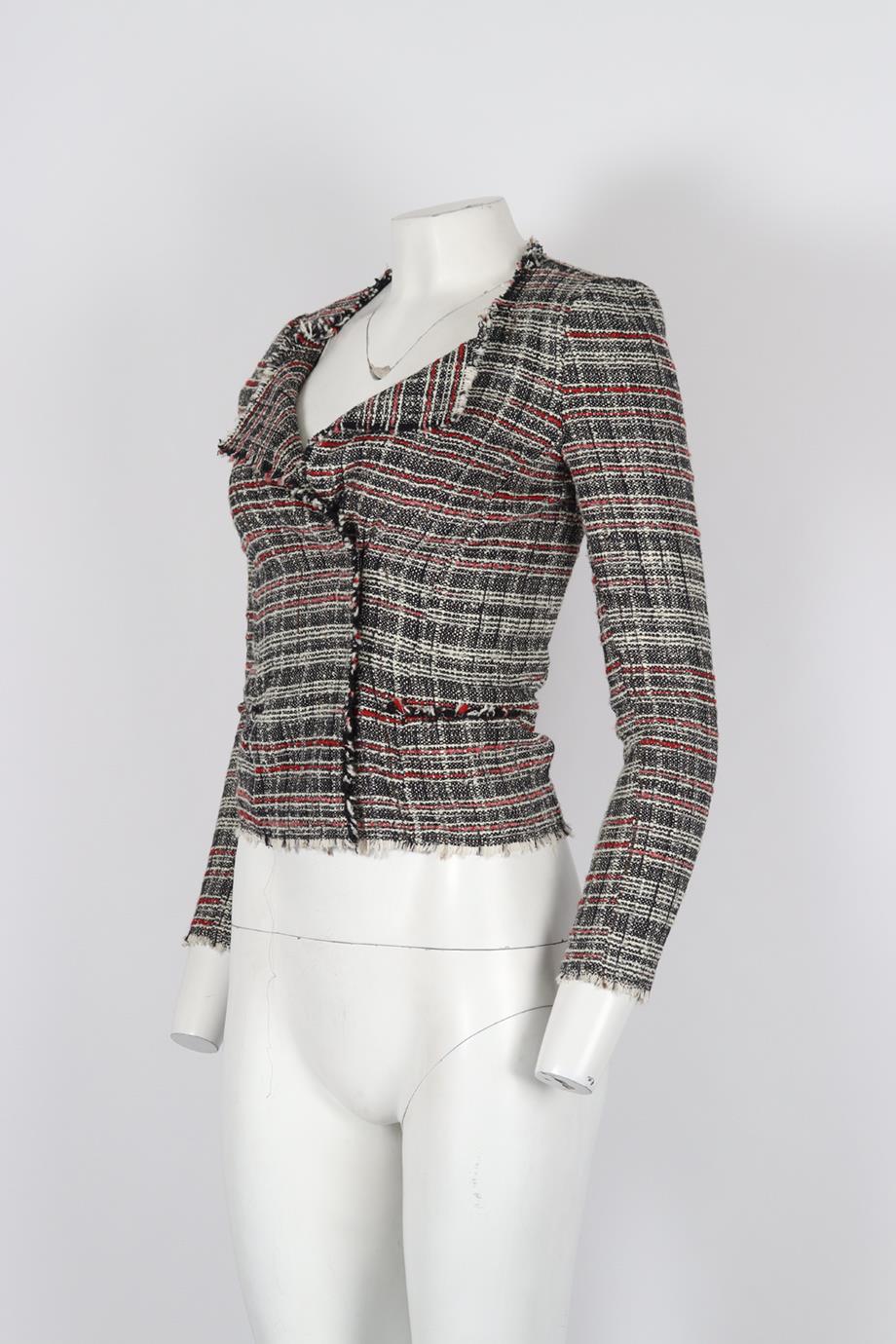 ISABEL MARANT ÉTOILE COTTON TWEED JACKET FR 34 UK 6 - Image 3