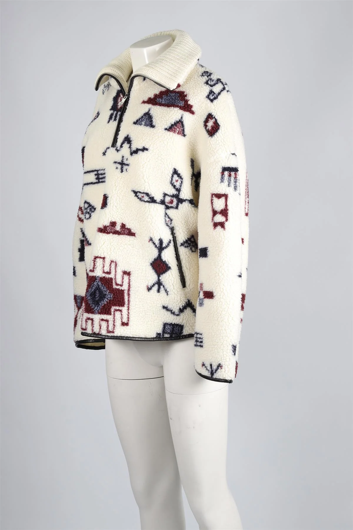 ISABEL MARANT ÉTOILE CREAM WOOL SWEATSHIRT FR 38 UK 10 - Image 3
