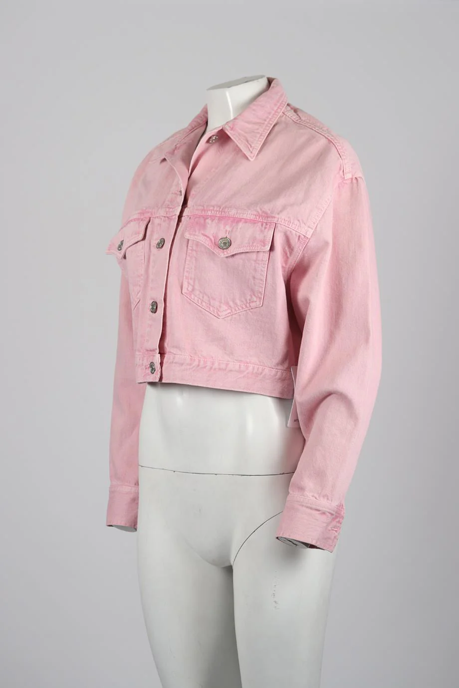 ISABEL MARANT ÉTOILE CROPPED DENIM JACKET FR 36 UK 8 - Image 3