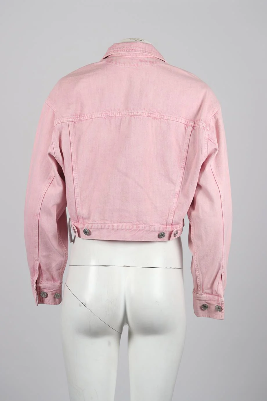 ISABEL MARANT ÉTOILE CROPPED DENIM JACKET FR 36 UK 8 - Image 4