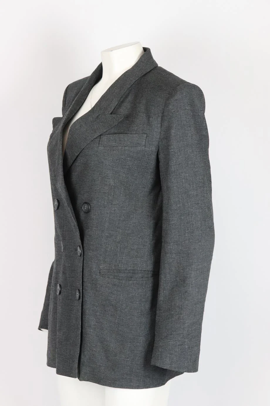 ISABEL MARANT ÉTOILE DOUBLE BREASTED LINEN BLAZER FR 38 UK 10 - Image 3