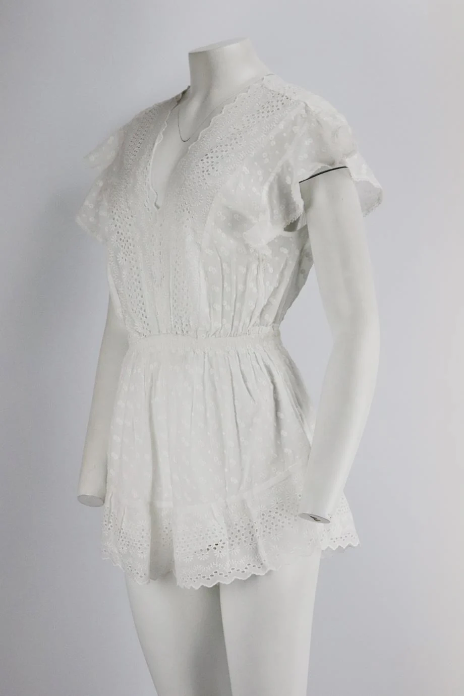 ISABEL MARANT ÉTOILE EMBROIDERED COTTON PLAYSUIT FR 36 UK 8 - Image 3