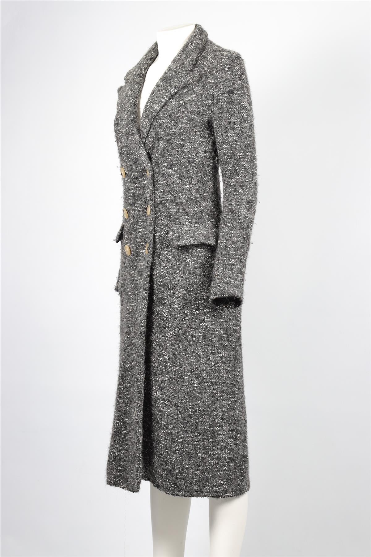 ISABEL MARANT ÉTOILE GREY COTTON COAT FR 38 UK 10 - Image 3