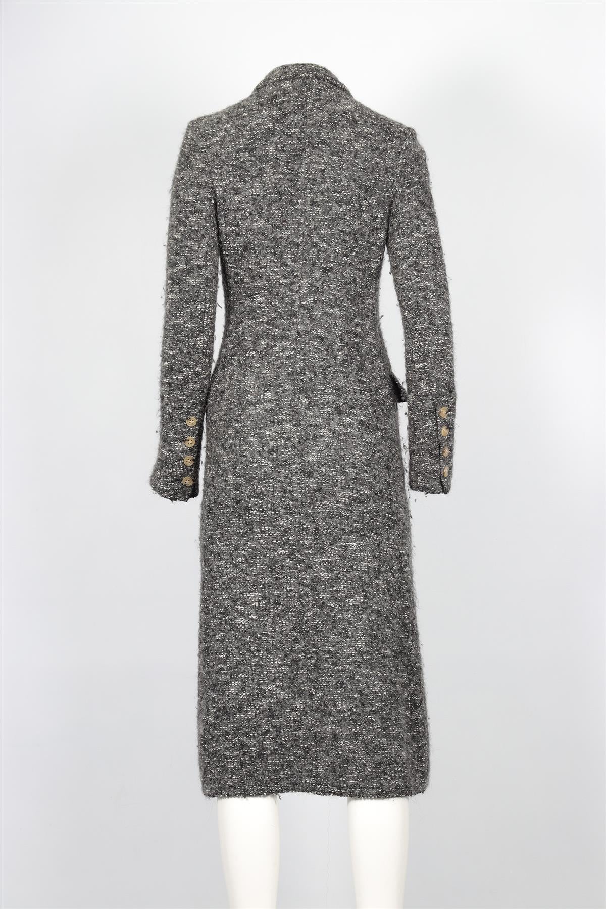 ISABEL MARANT ÉTOILE GREY COTTON COAT FR 38 UK 10 - Image 4