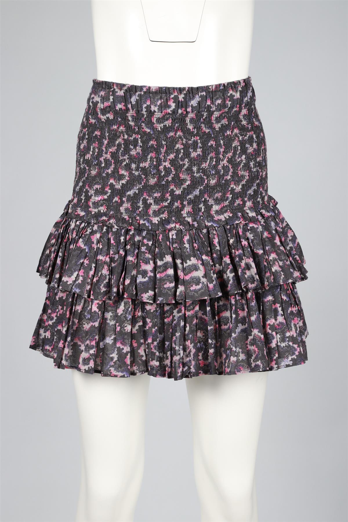 ISABEL MARANT ÉTOILE GREY COTTON MINI SKIRT FR 44 UK 16 - Image 6