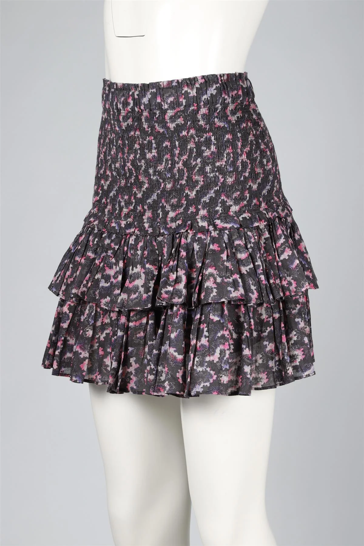 ISABEL MARANT ÉTOILE GREY COTTON MINI SKIRT FR 44 UK 16 - Image 7