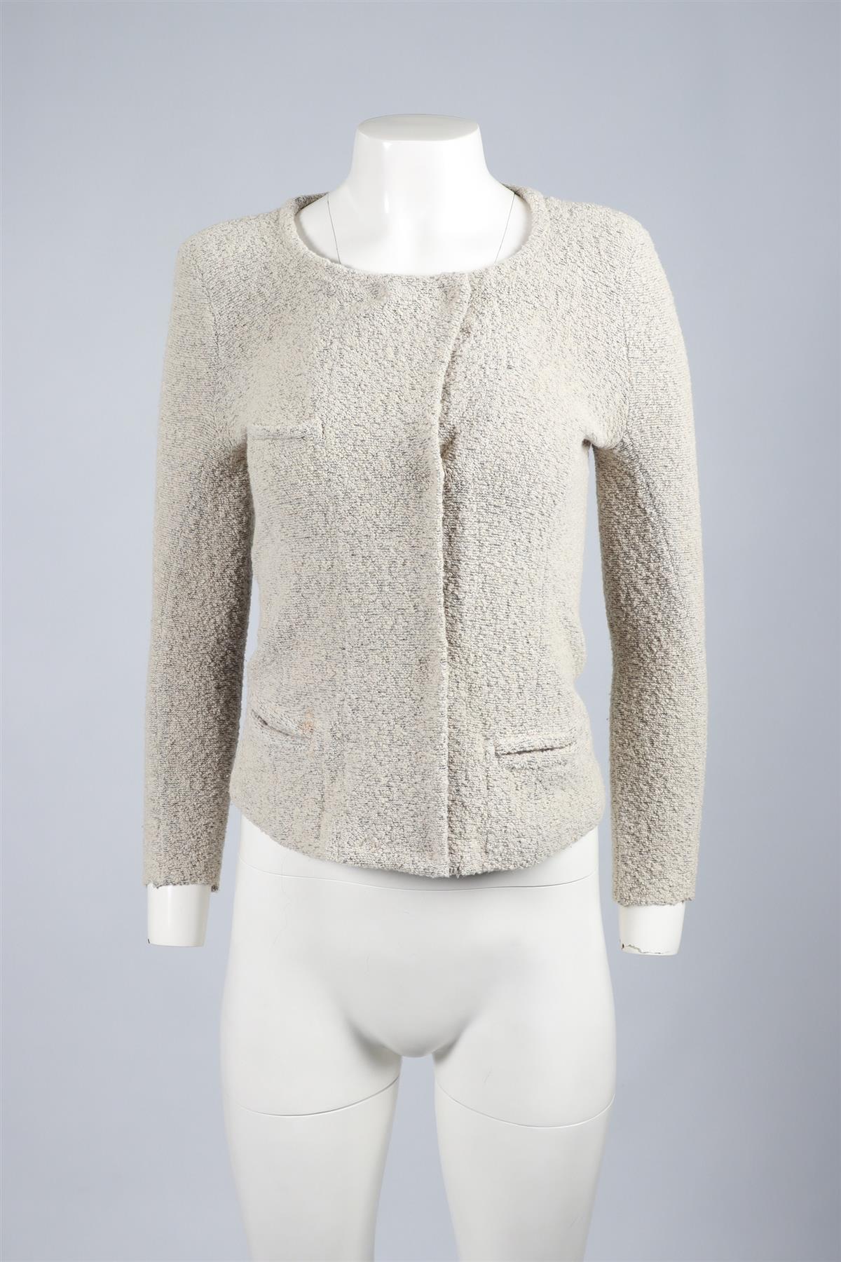 ISABEL MARANT ÉTOILE GREY WOOL BLEND JACKET UK 6 - Image 2