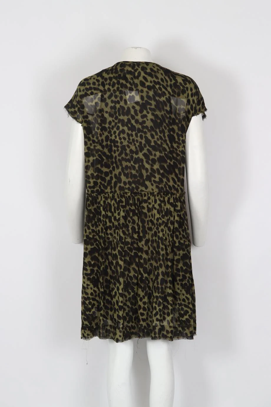 ISABEL MARANT ÉTOILE LEOPARD PRINT SILK MINI DRESS FR 34 UK 6 - Image 4