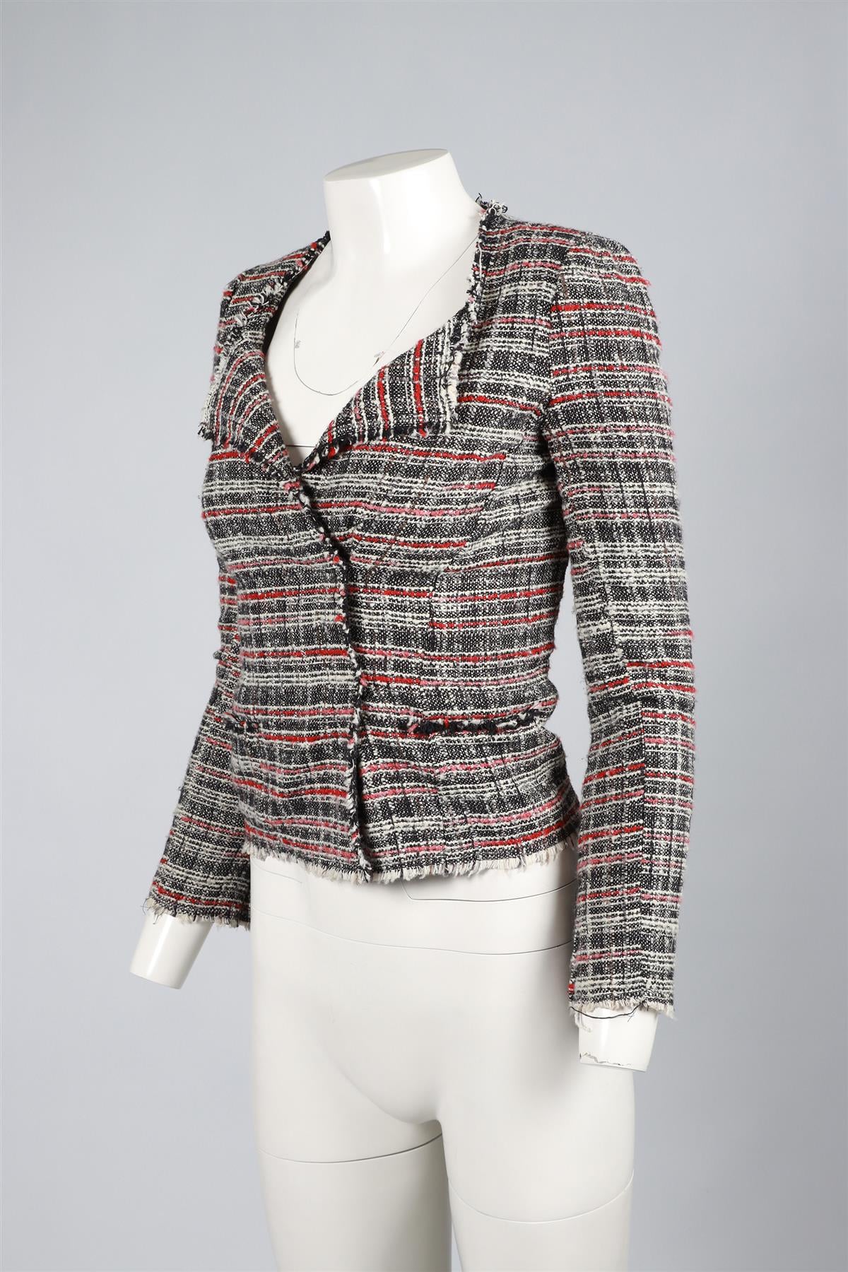 ISABEL MARANT ÉTOILE MULTI COTTON BLEND JACKET FR 34 UK 6 - Image 3