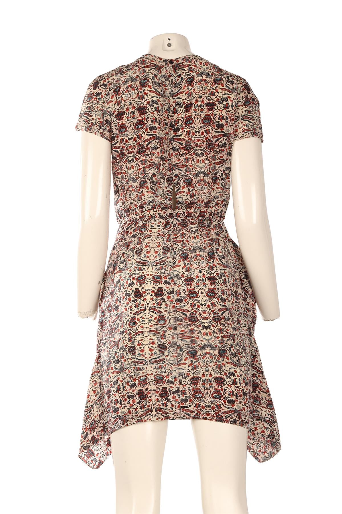 ISABEL MARANT ÉTOILE MULTI SILK MINI DRESS FR 36 UK 8 - Image 4