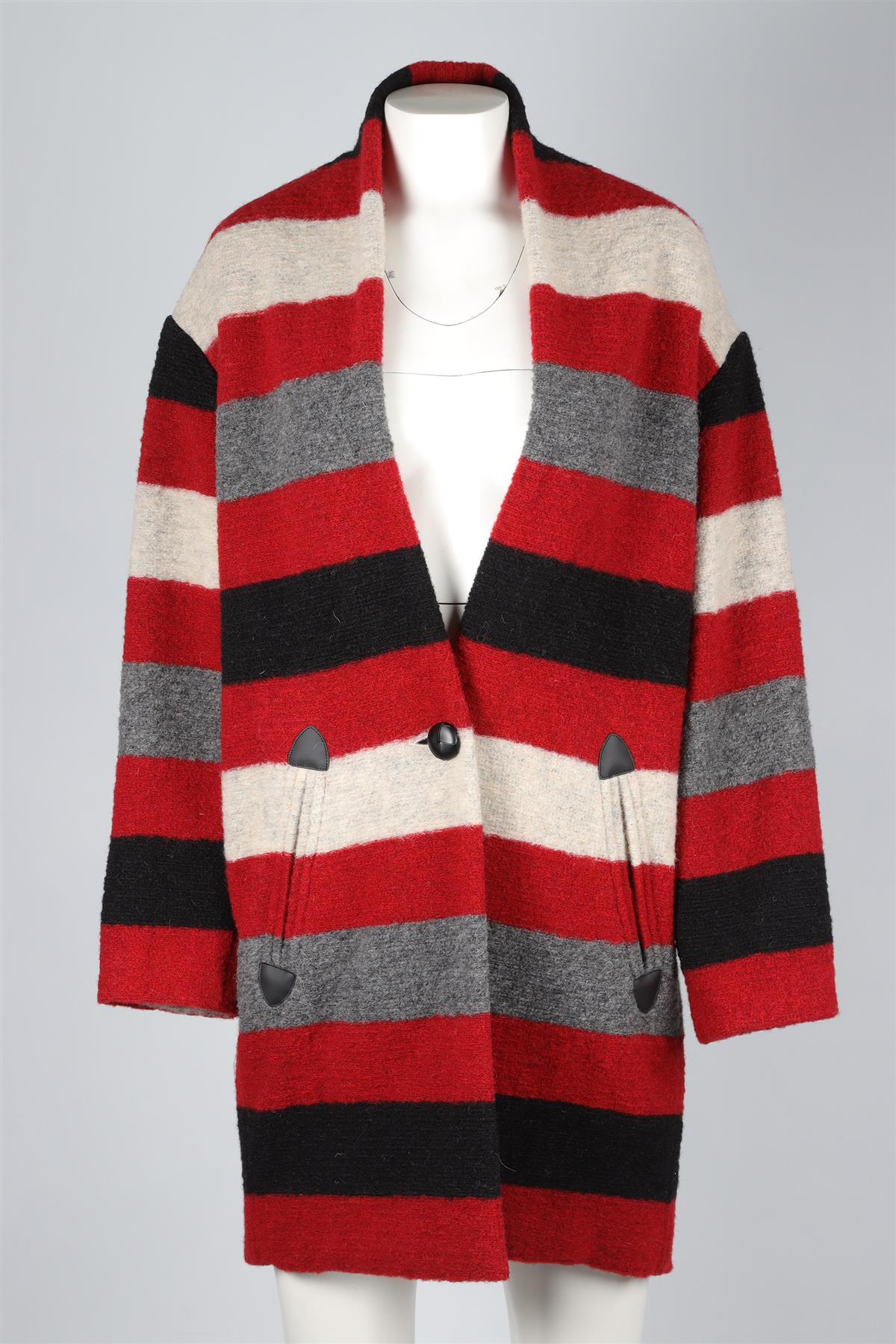 ISABEL MARANT ÉTOILE MULTI WOOL COAT FR 34 UK 6 - Image 2
