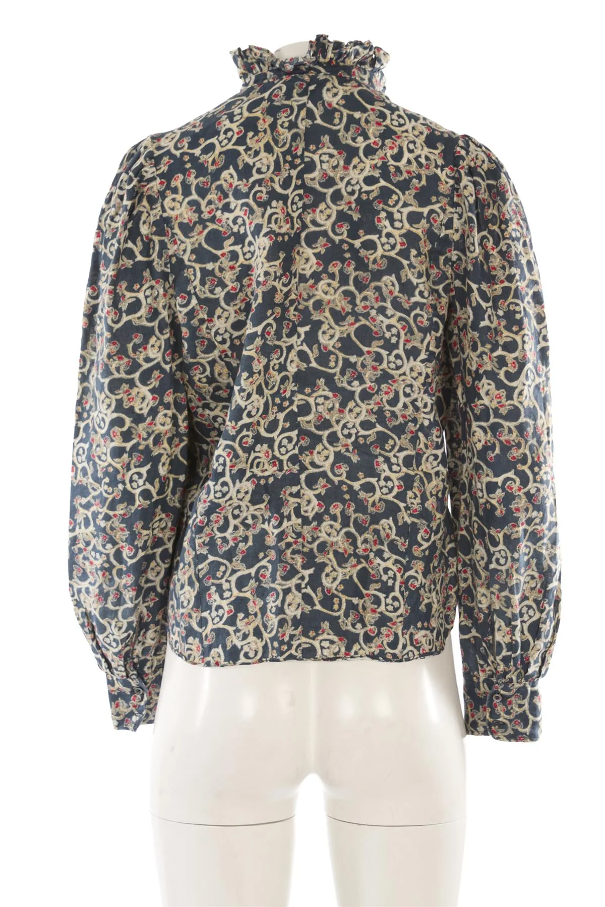 ISABEL MARANT ÉTOILE NAVY LINEN SHIRT FR 40 UK 12 - Image 4