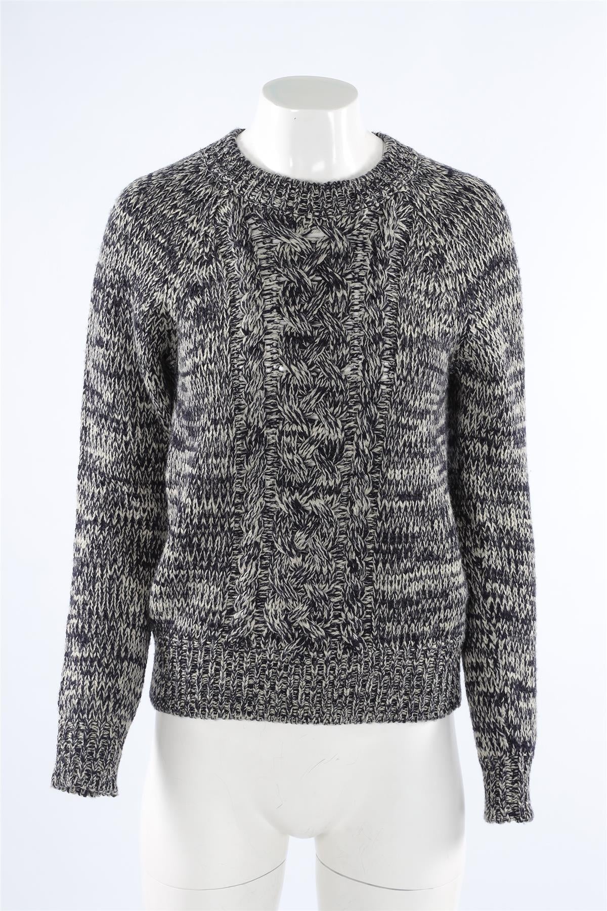 ISABEL MARANT ÉTOILE NAVY WOOL SWEATER FR 38 UK 10 - Image 2