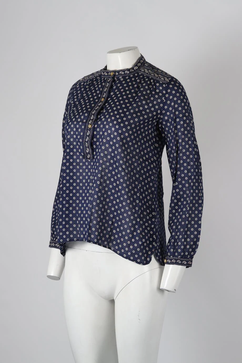 ISABEL MARANT ÉTOILE PRINTED COTTON TOP FR 34 UK 6 - Image 3