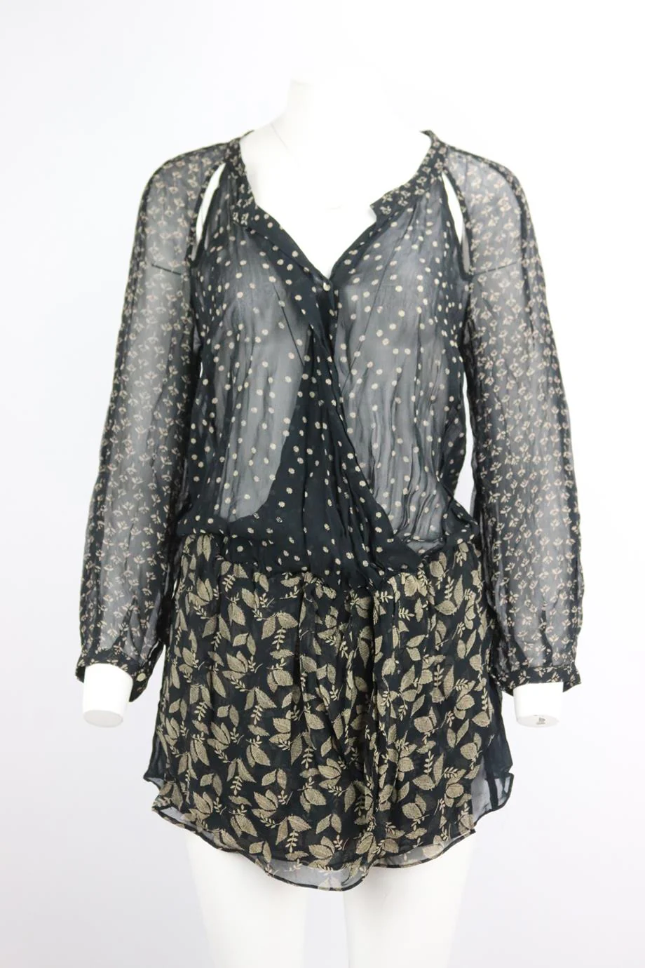 ISABEL MARANT ÉTOILE PRINTED GEORGETTE MINI DRESS FR 40 UK 12 - Image 2