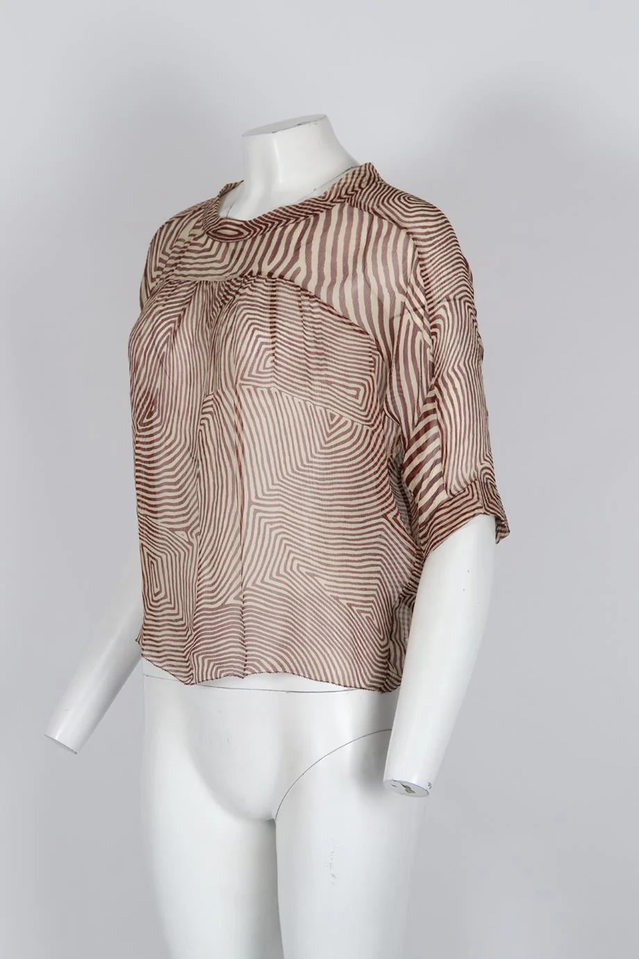 ISABEL MARANT ÉTOILE PRINTED SILK TOP FR 34 UK 6 - Image 3