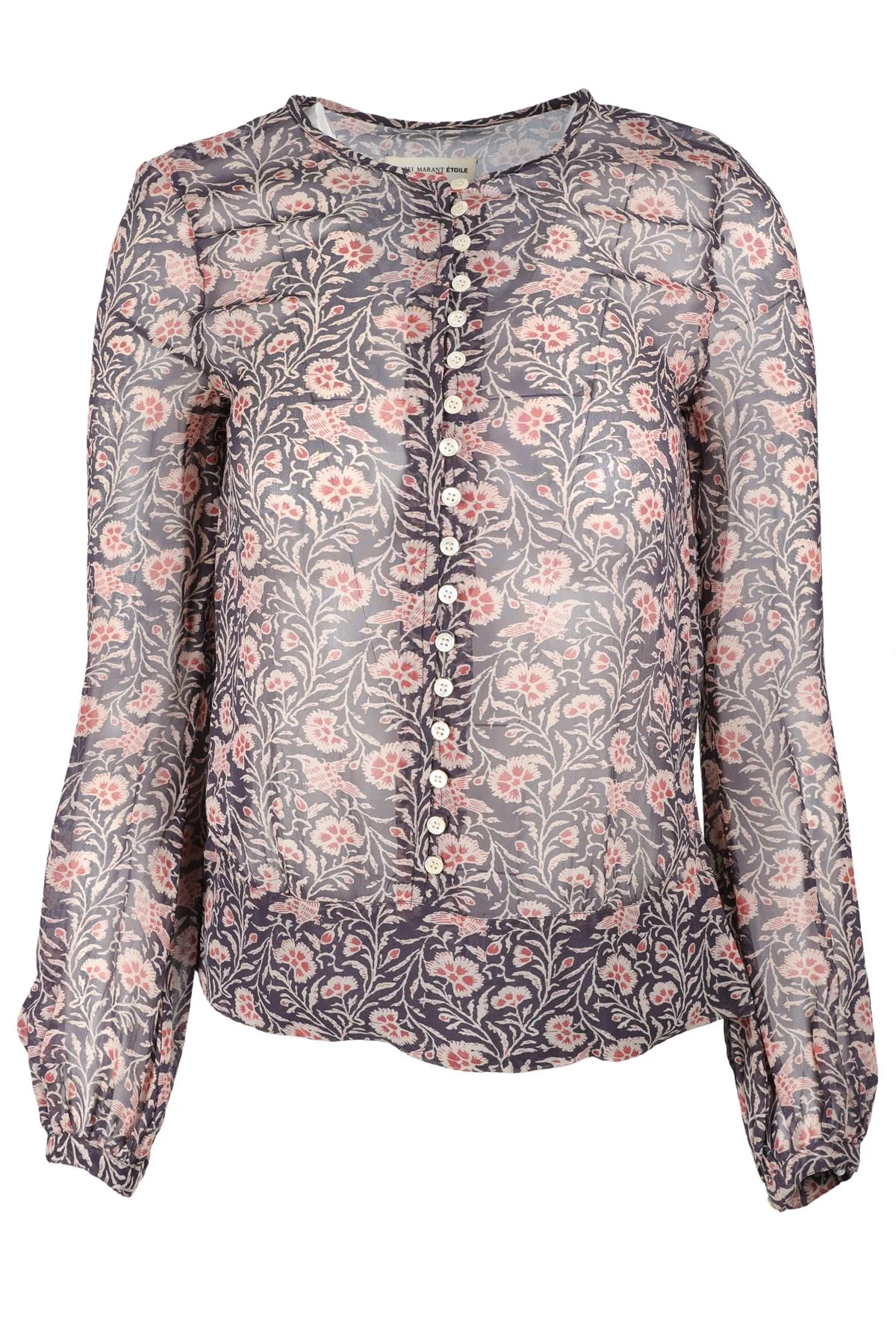 ISABEL MARANT ÉTOILE PURPLE CHIFFON TOP FR 34 UK 6