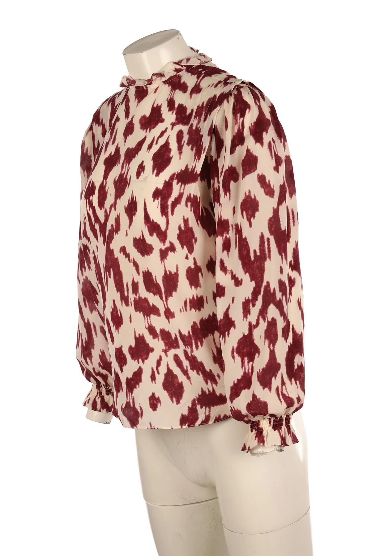 ISABEL MARANT ÉTOILE PURPLE SILK SHIRT FR 34 UK 6 - Image 3