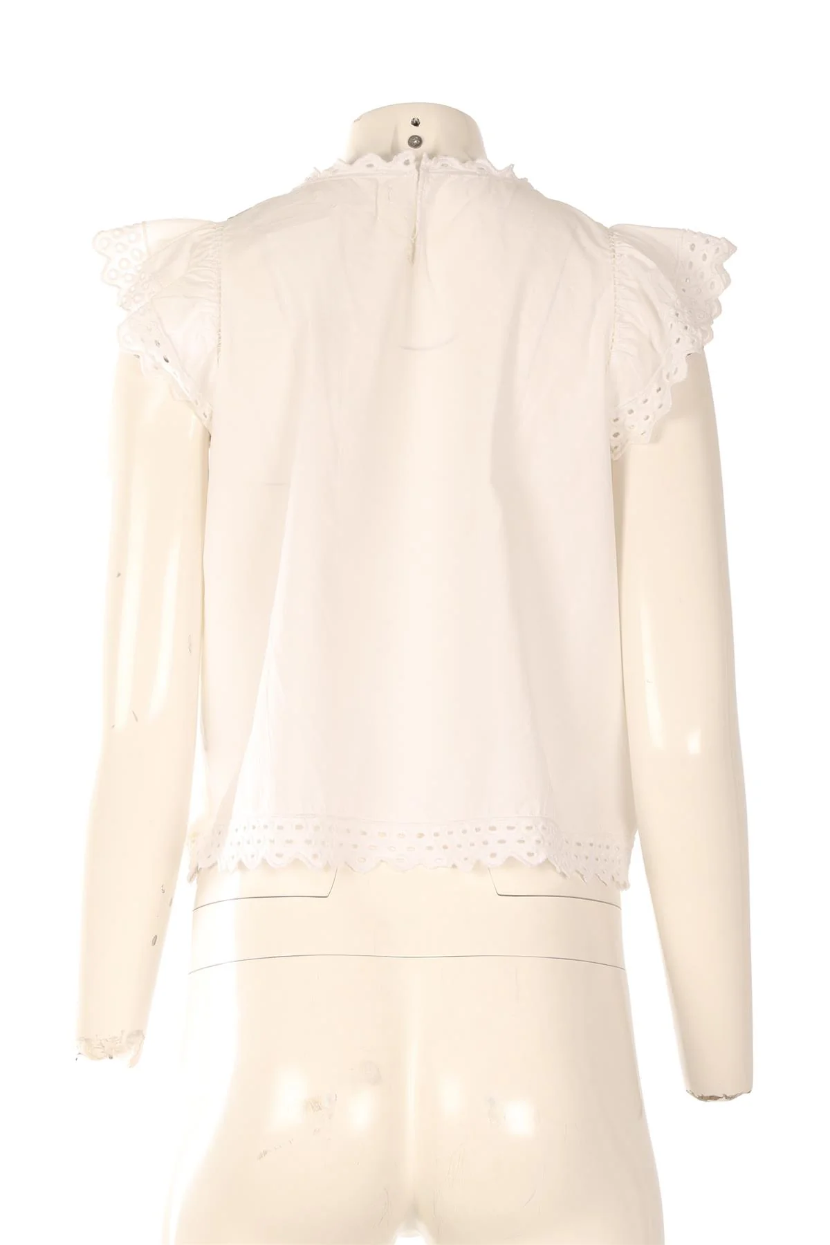 ISABEL MARANT ÉTOILE WHITE COTTON TOP FR 34 UK 6 - Image 4