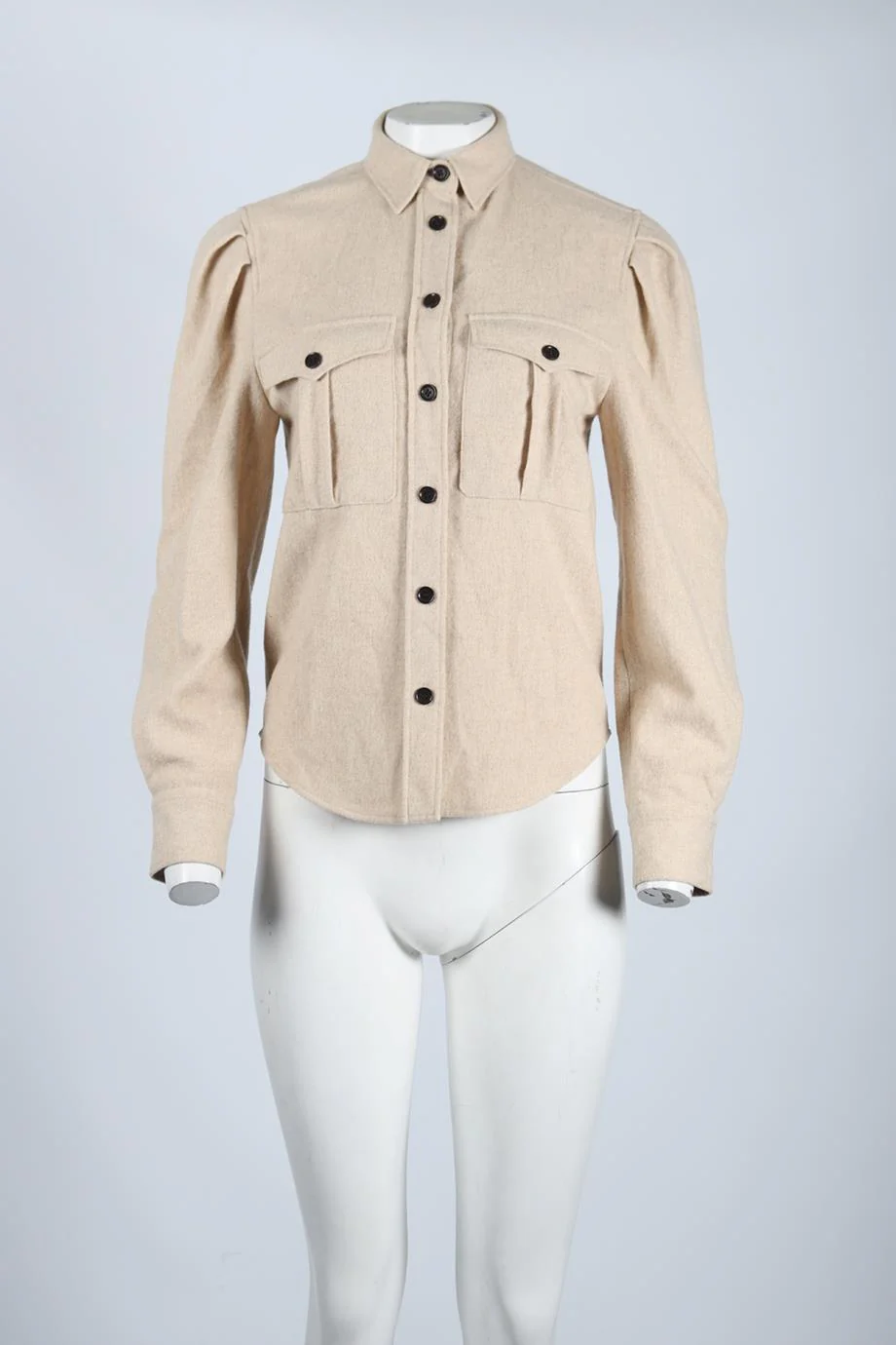 ISABEL MARANT ÉTOILE WOOL BLEND SHIRT FR 34 UK 6 - Image 2