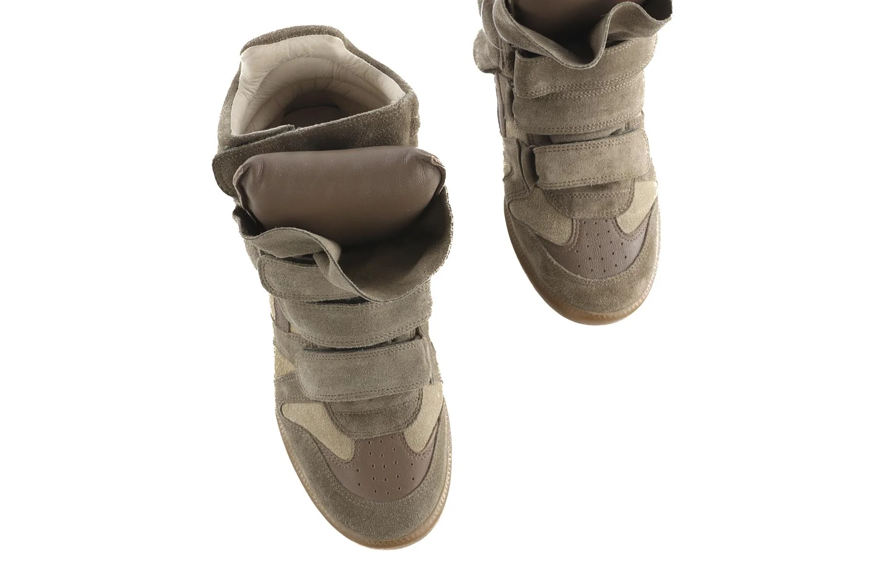 Isabel Marant Green Bekett Suede Wedge Sneakers EU 39 UK 6 US 9 - Image 4