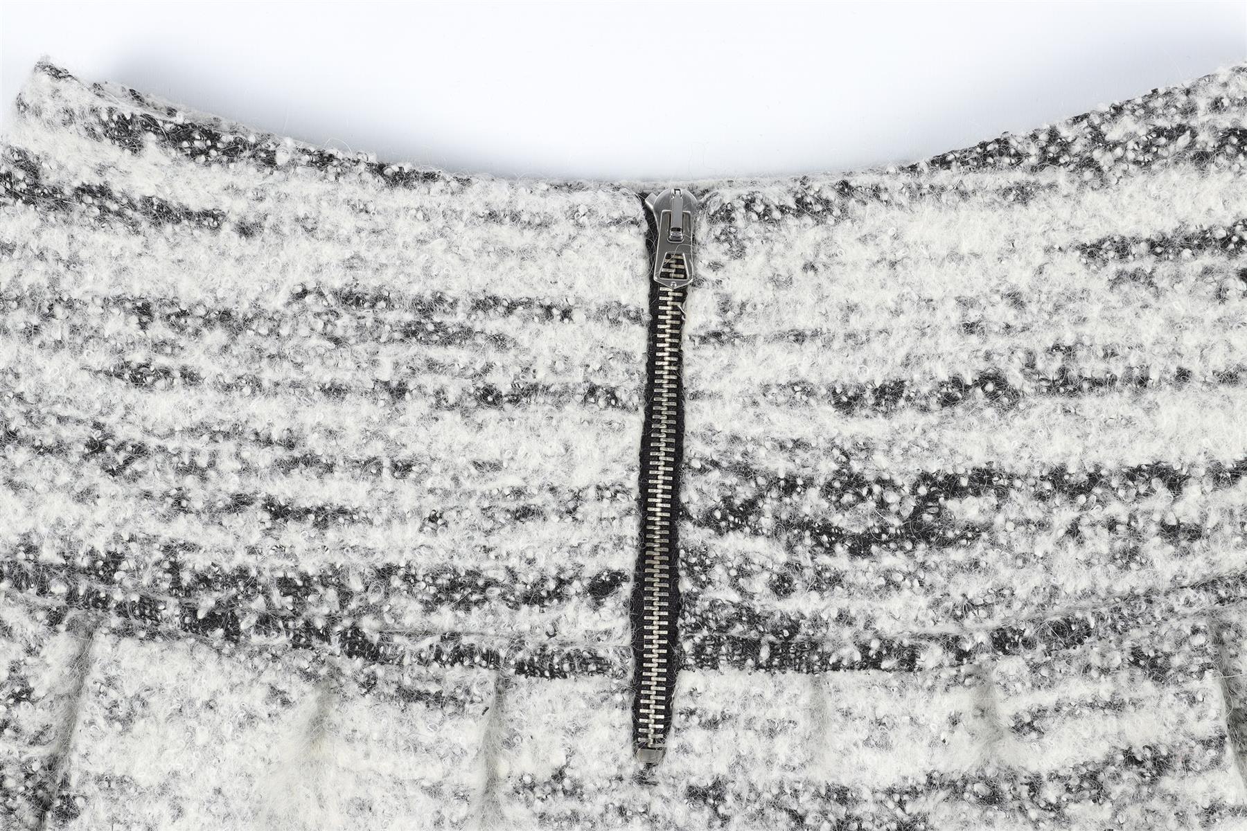 ISABEL MARANT GREY WOOL MINI SKIRT FR 36 UK 8 - Image 5