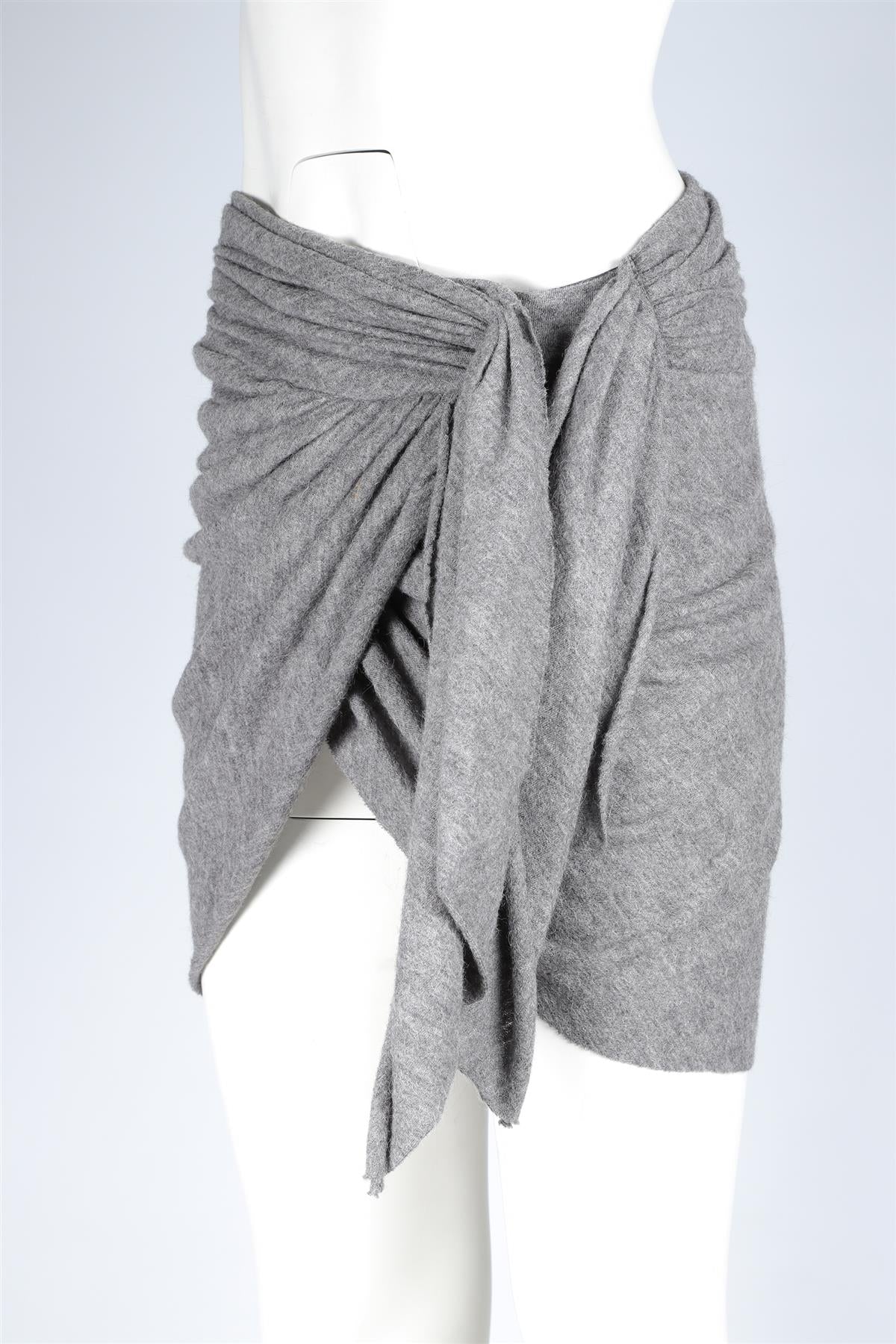 ISABEL MARANT GREY WOOL MINI SKIRT UK 8 - Image 3