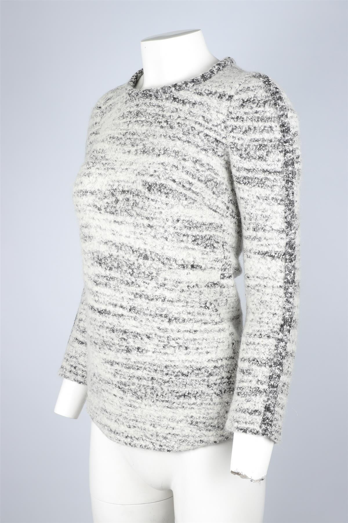 ISABEL MARANT GREY WOOL TOP FR 34 UK 6 - Image 3