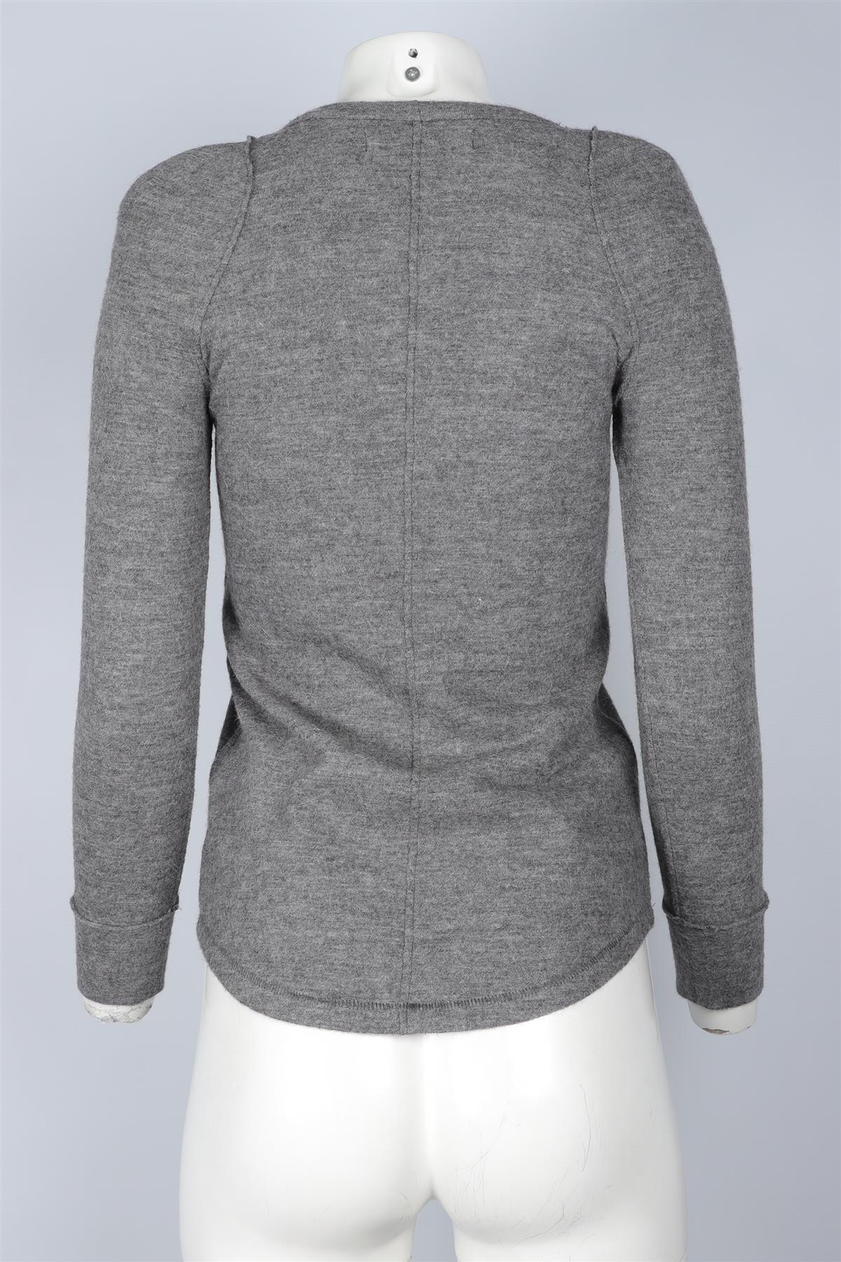 ISABEL MARANT GREY WOOL TOP UK 8 - Image 4